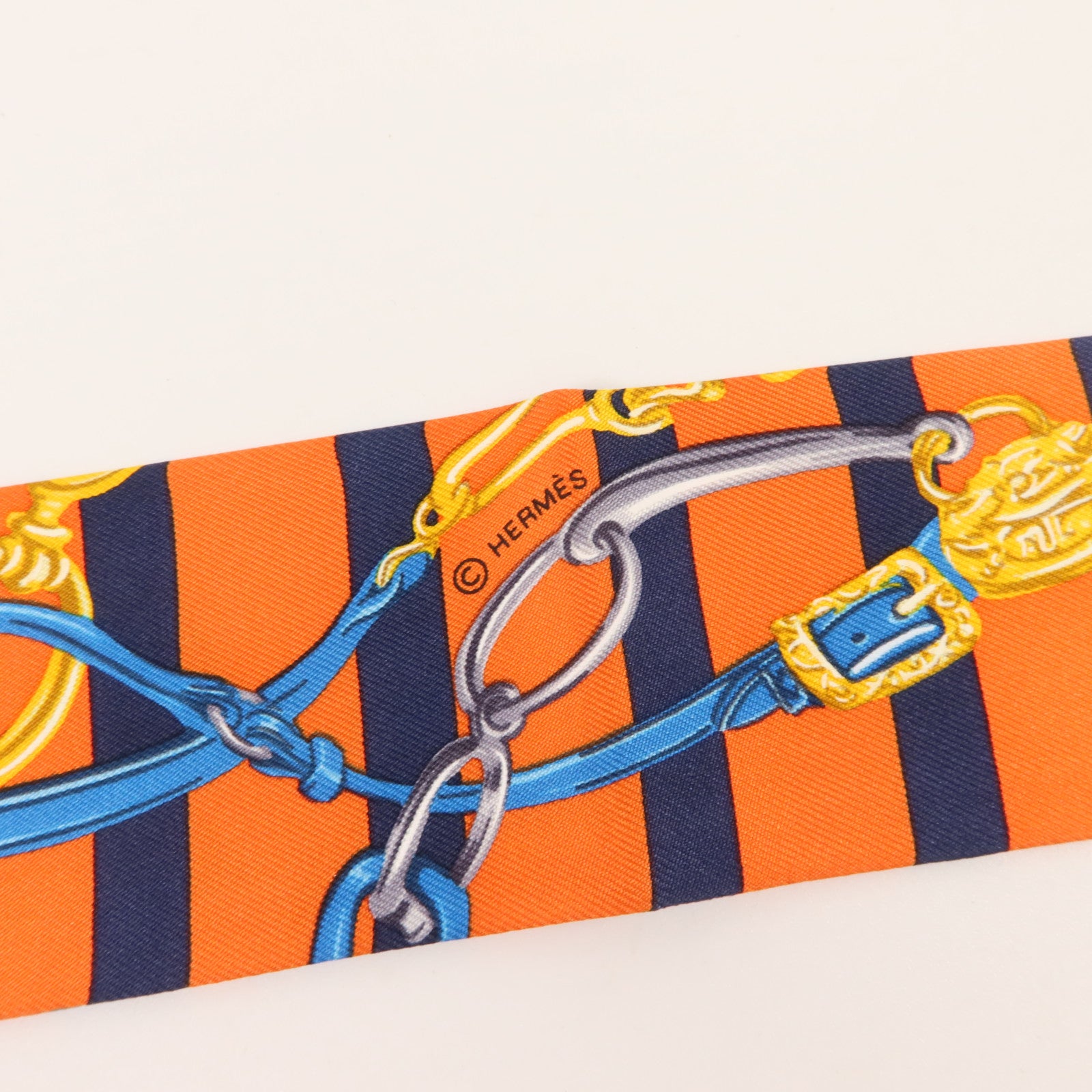 HERMES 絲質Twilly絲巾