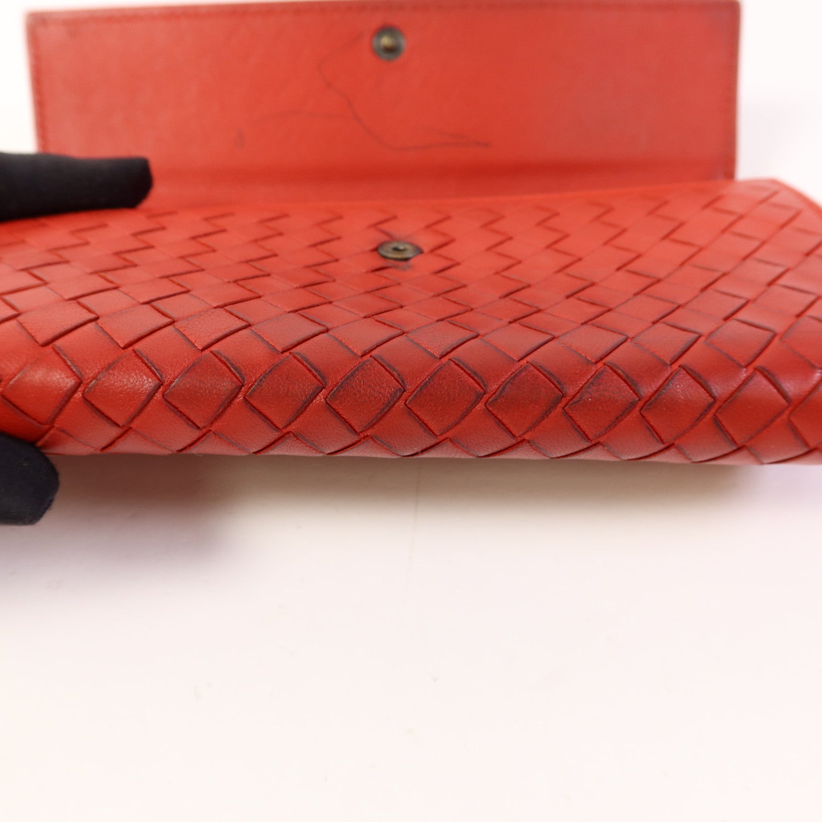 BOTTEGA VENETA 【激減優惠】牛皮皮革Long Bifold Wallet長錢包