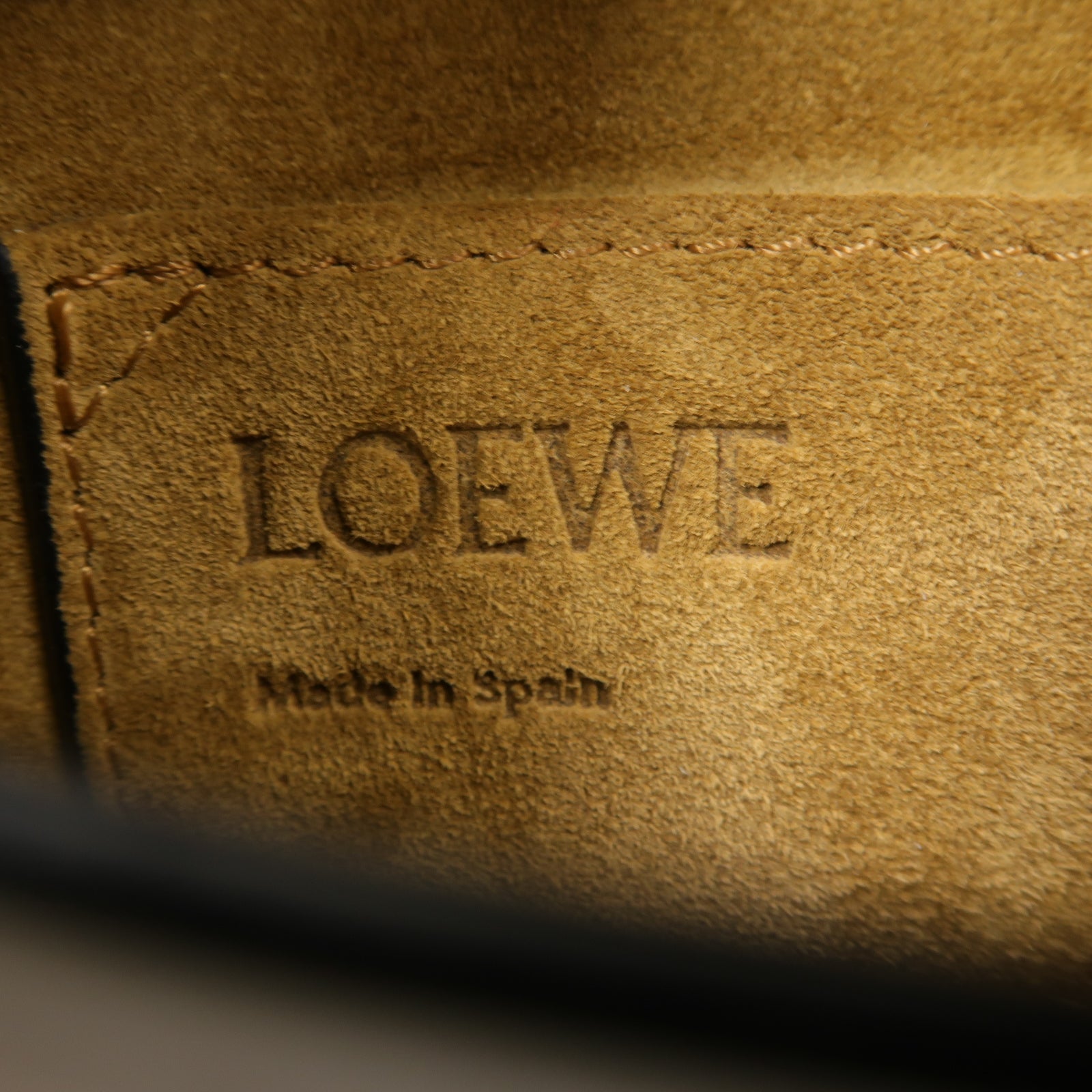 LOEWE 【激減優惠】牛皮皮革Gate肩背袋深紫色