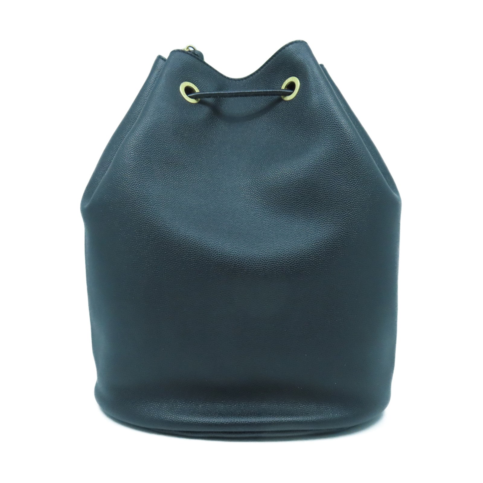 CHANEL 【激減優惠】牛皮皮革Bucket Bag金扣鏈帶肩背袋黑色