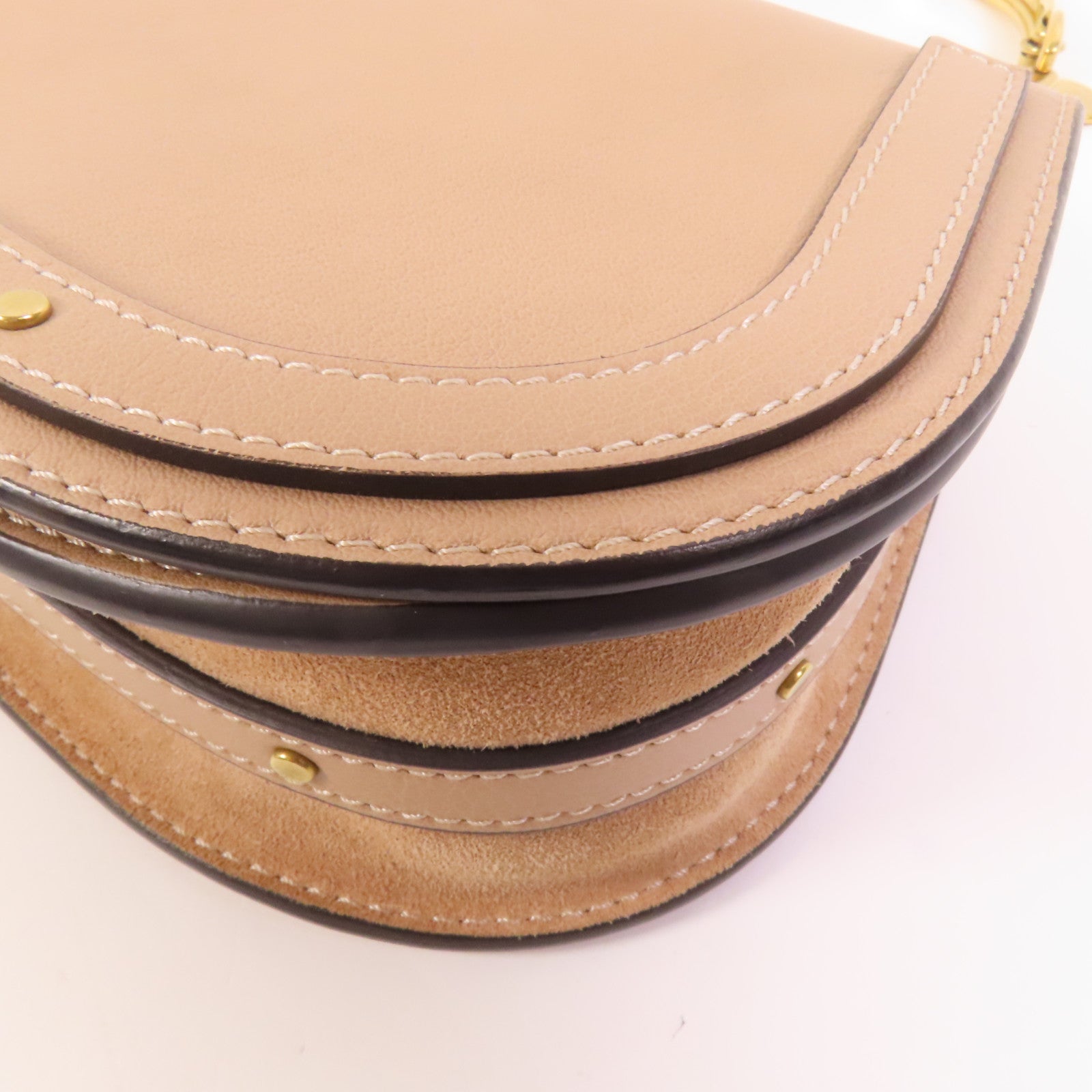 Chloe 牛皮皮革Nile Bag金扣手挽肩背兩用袋
