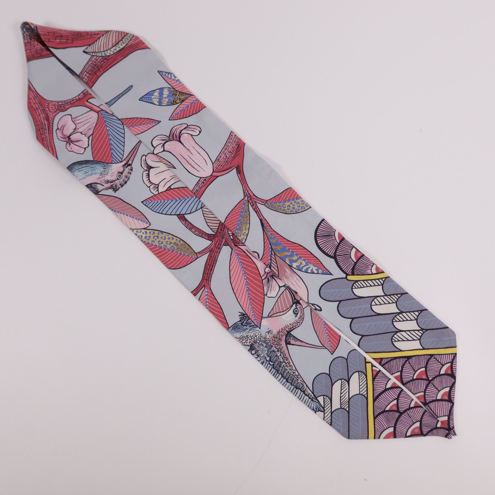 HERMES 絲質Twilly絲巾Multicolor