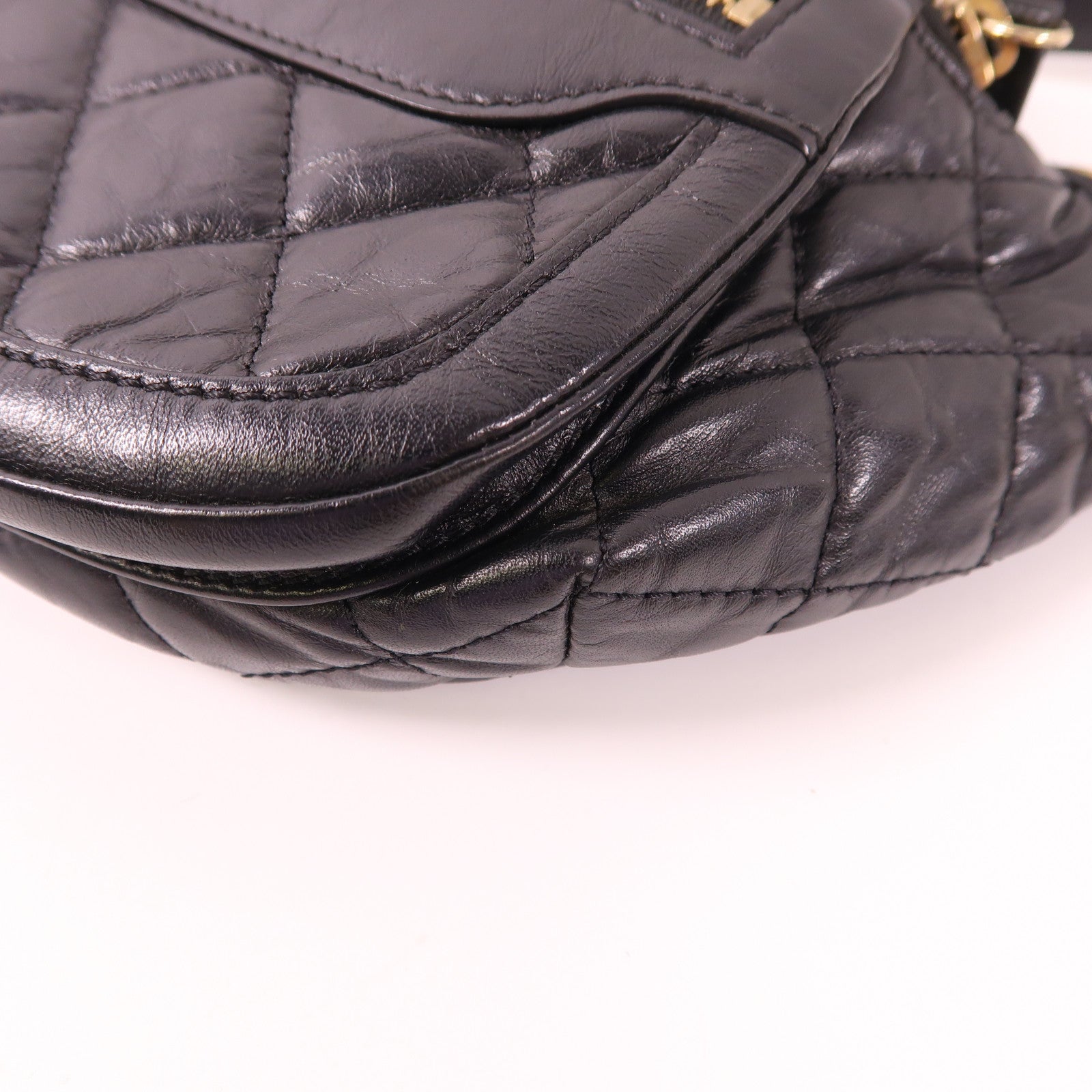 CHANEL 牛皮皮革Waist Bag金扣腰包
