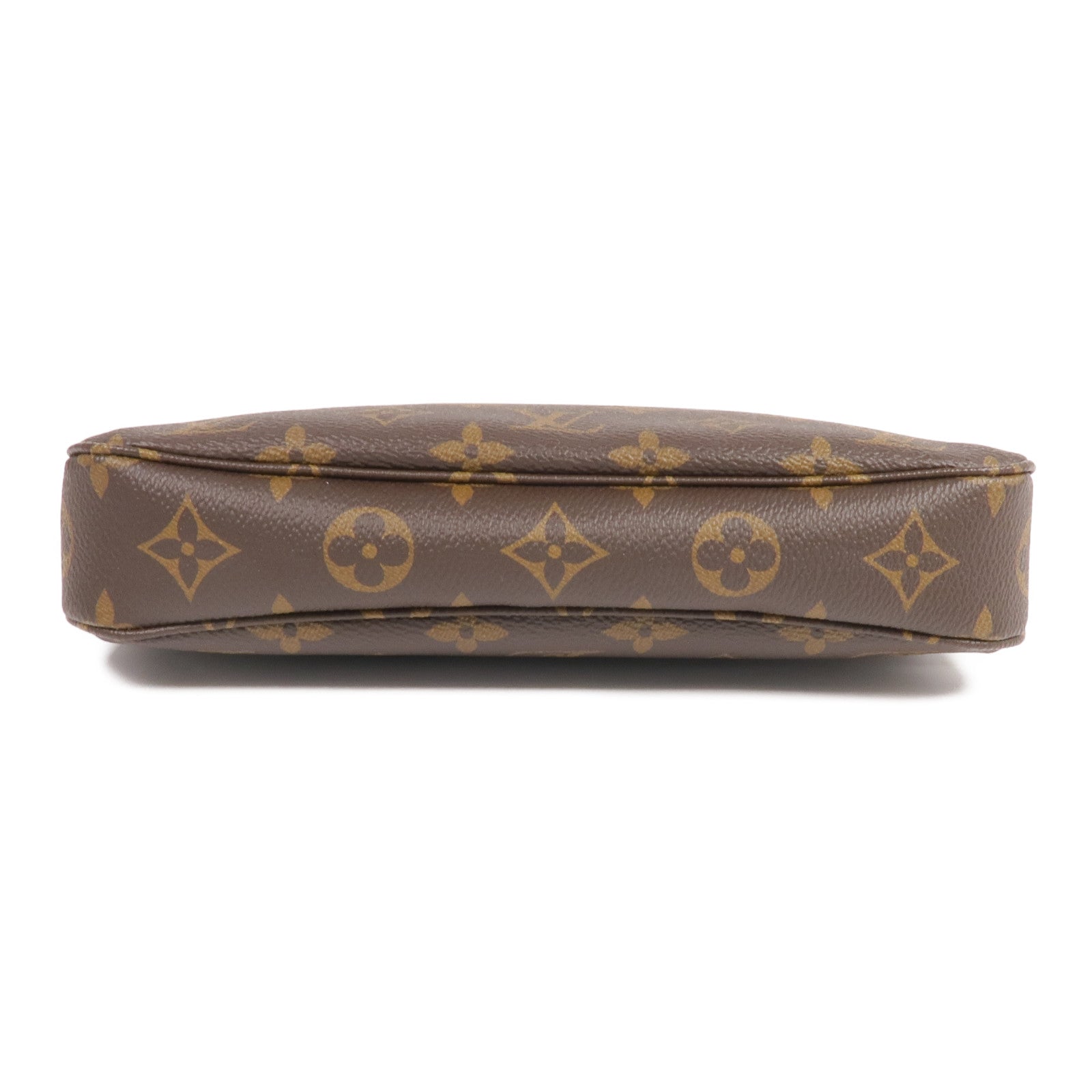 LOUIS VUITTON Monogram Pochette Accessoires金扣手挽肩背兩用袋