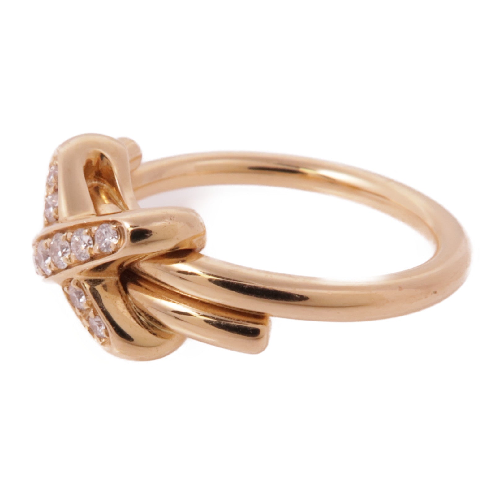 Chaumet 18K玫瑰金Diamond Ring鑽石戒指Chaumet#50/US#5