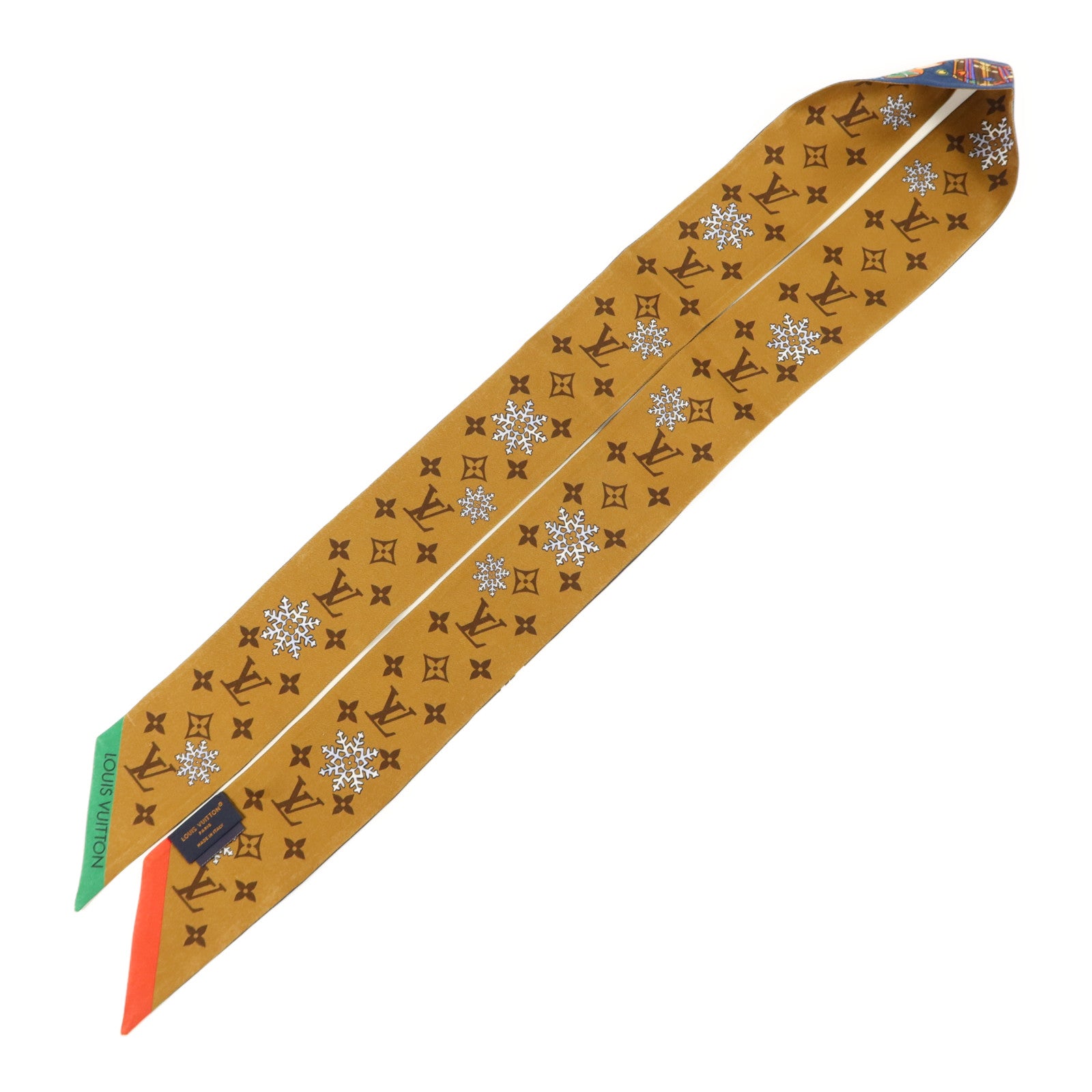 LOUIS VUITTON 絲質Vivienne Winter Celebration BB絲巾