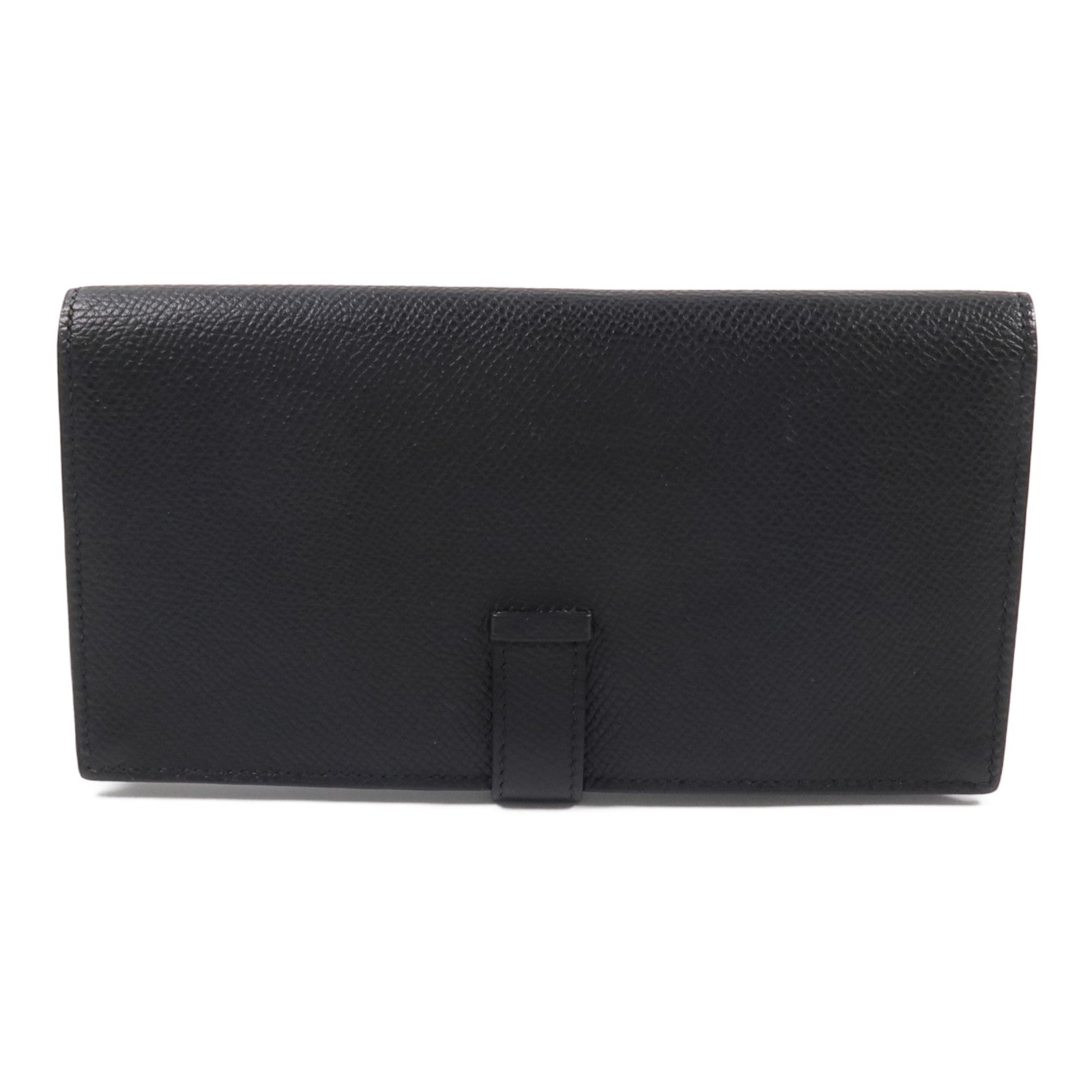 HERMES Epsom皮革Bearn Long Wallet長錢包Noir