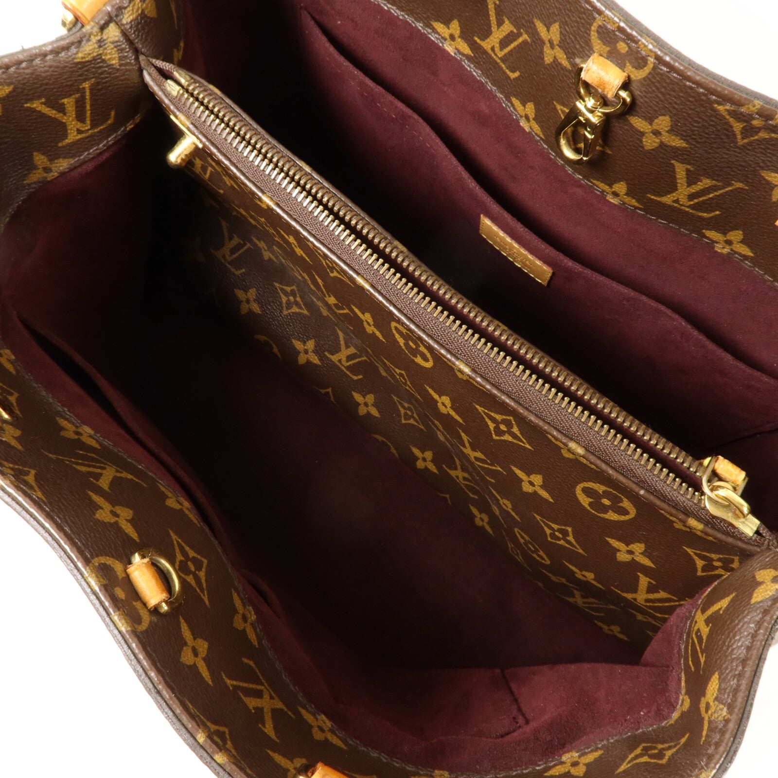 LOUIS VUITTON Monogram Montaigne MM手挽肩背兩用袋