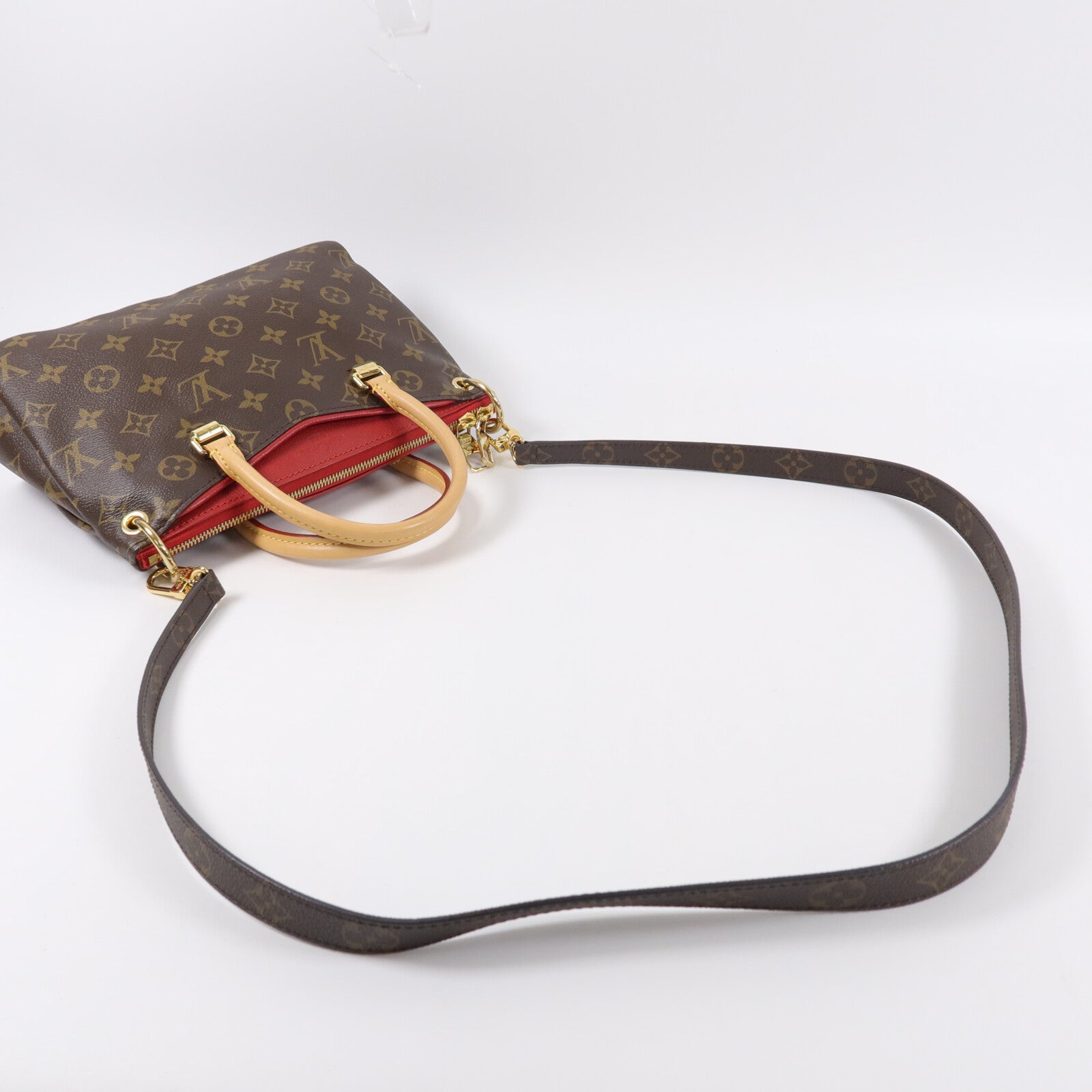LOUIS VUITTON Monogram Pallas BB手挽肩背兩用袋