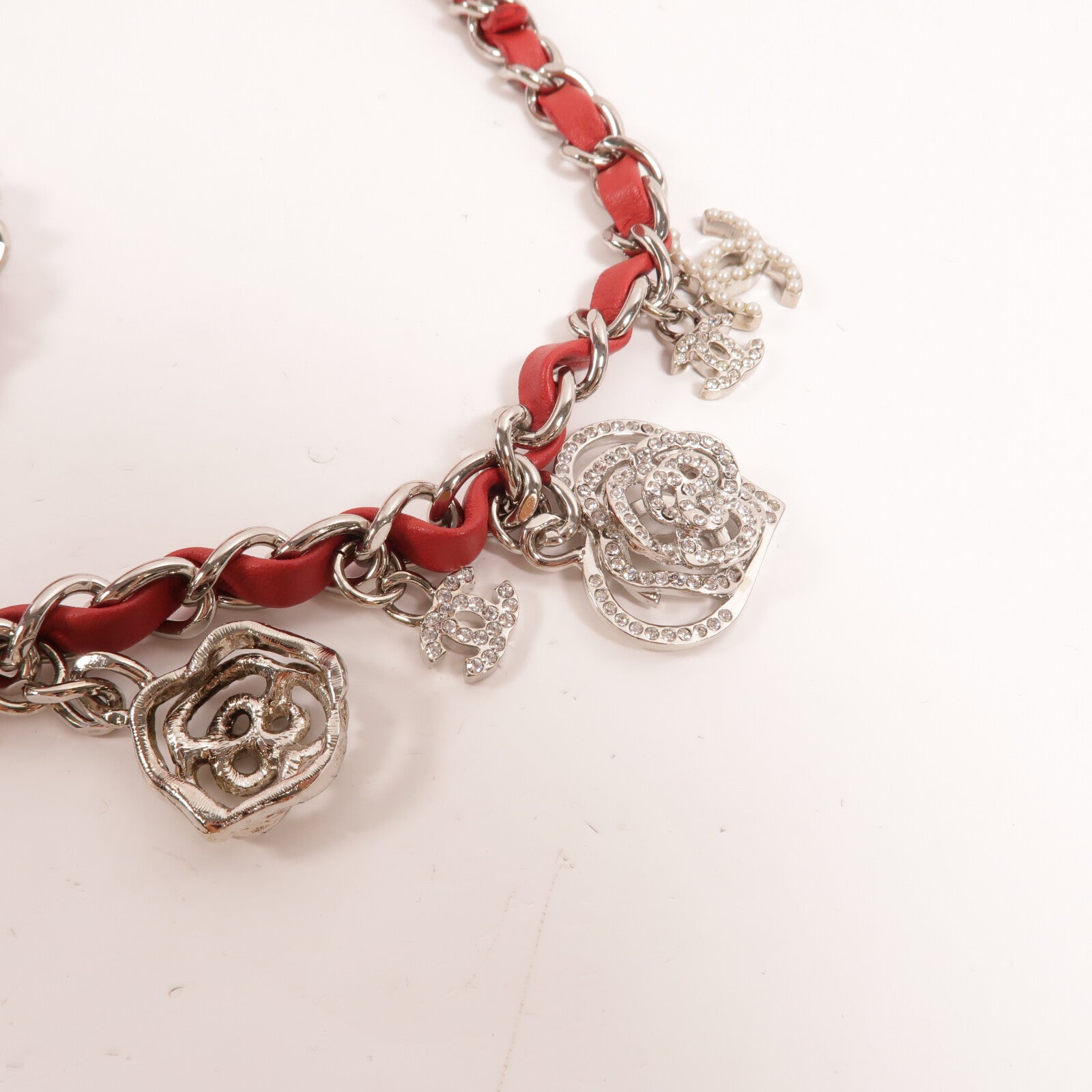 CHANEL 羊皮皮革Valentine Edition Tricolor Classic 25鏈帶肩背袋