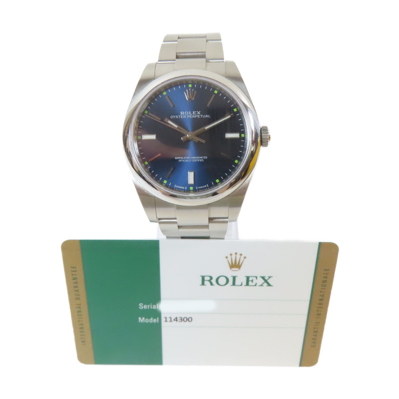 ROLEX Oyster Perpetual 39mm不鏽鋼手錶自動機芯藍色