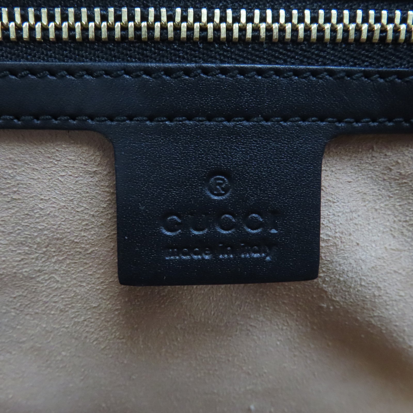 GUCCI 牛皮皮革Shoulder Bag金扣鏈帶肩背袋黑色