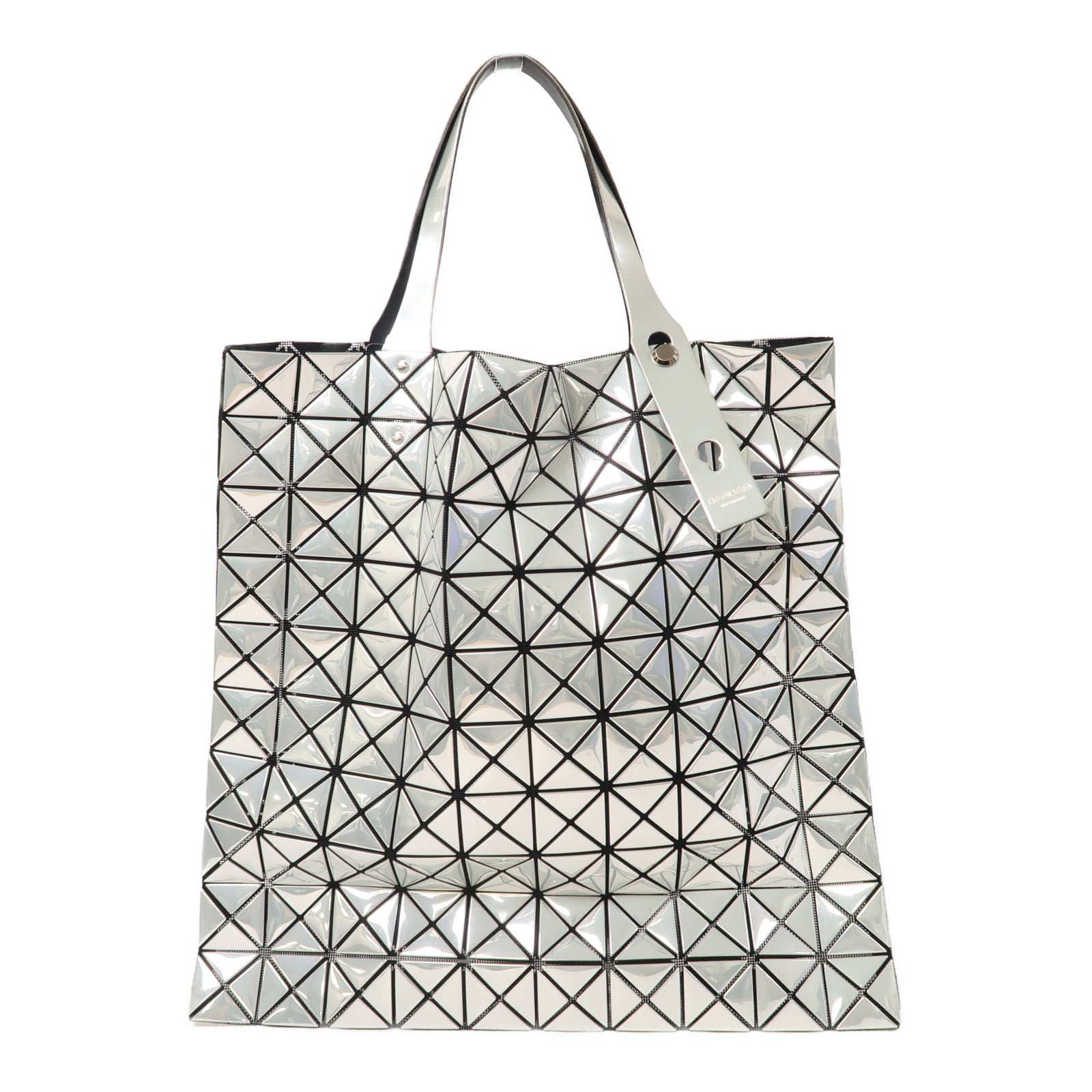 ISSEY MIYAKE PVC Bao Bao銀扣手挽袋銀色