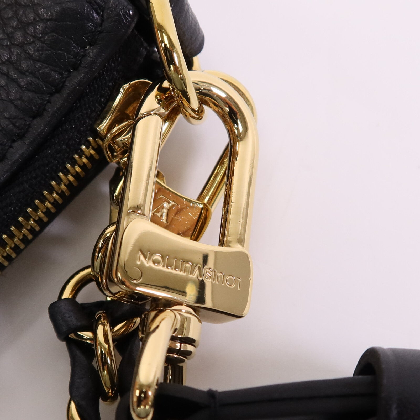 LOUIS VUITTON Monogram Empreinte Multi Pochette Accessoires金扣手挽肩背兩用袋