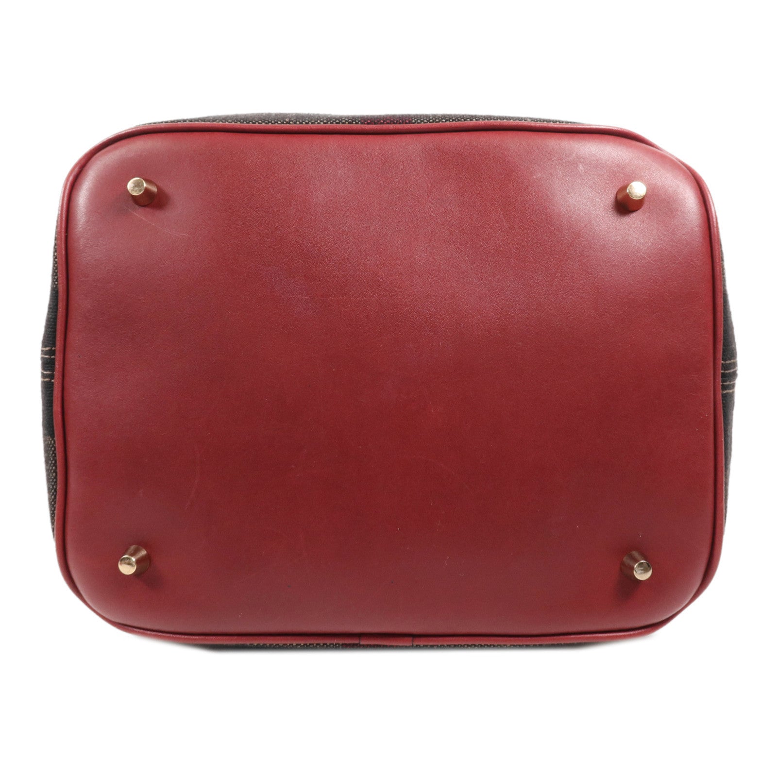 BURBERRY 帆布/牛皮皮革Shoulder Bag金扣手挽肩背兩用袋