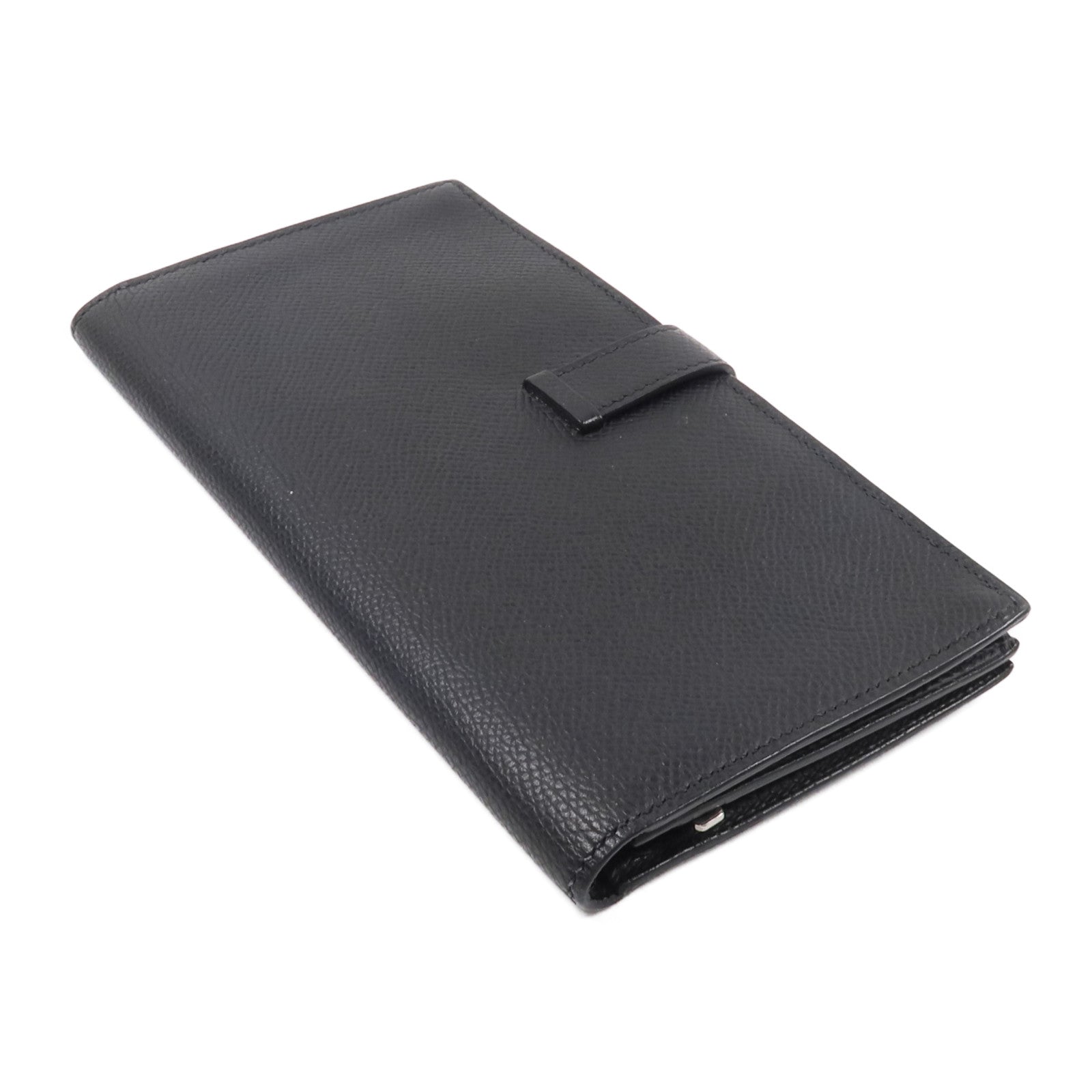 HERMES Epsom皮革Bearn Long Wallet長錢包Noir