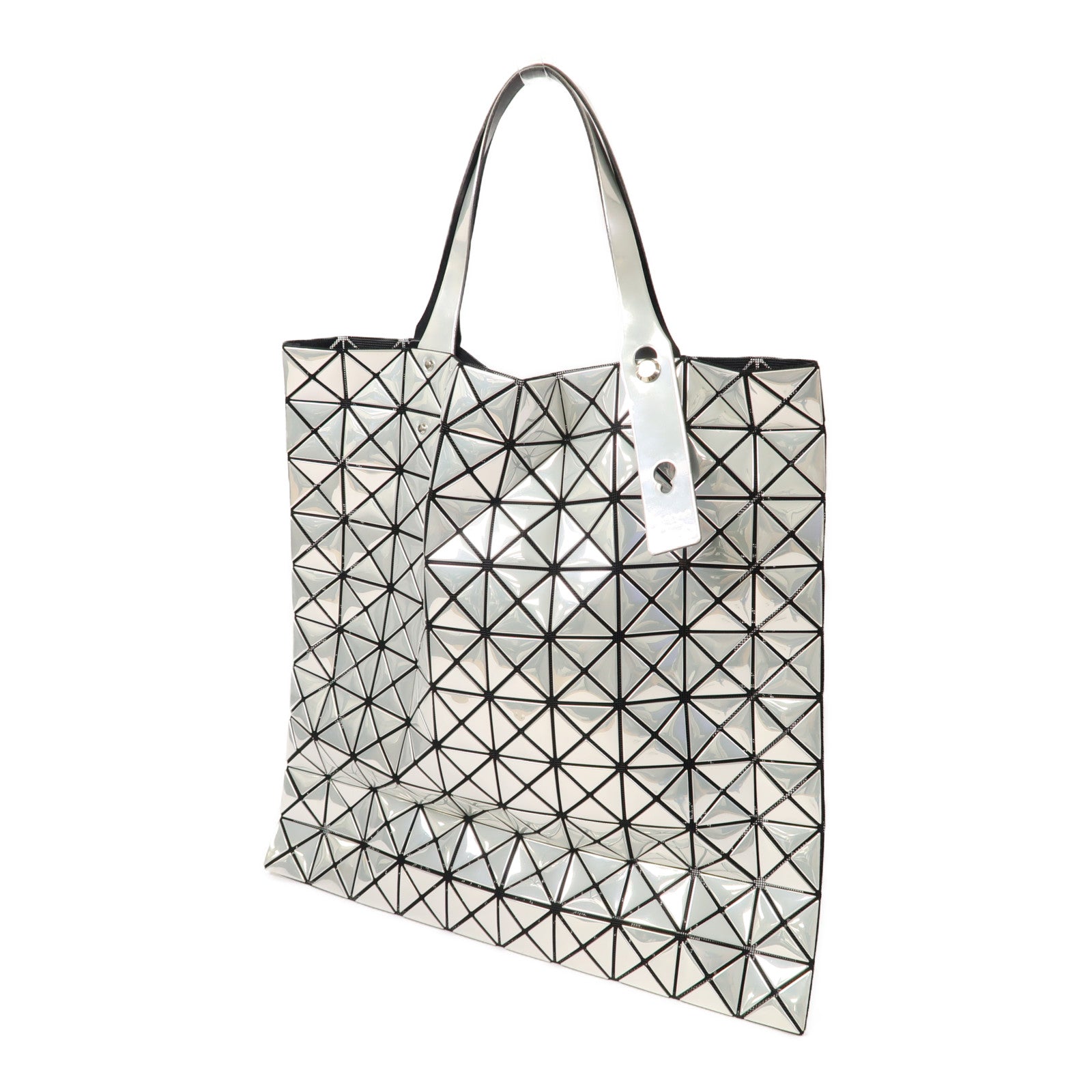 ISSEY MIYAKE PVC Bao Bao銀扣手挽袋銀色