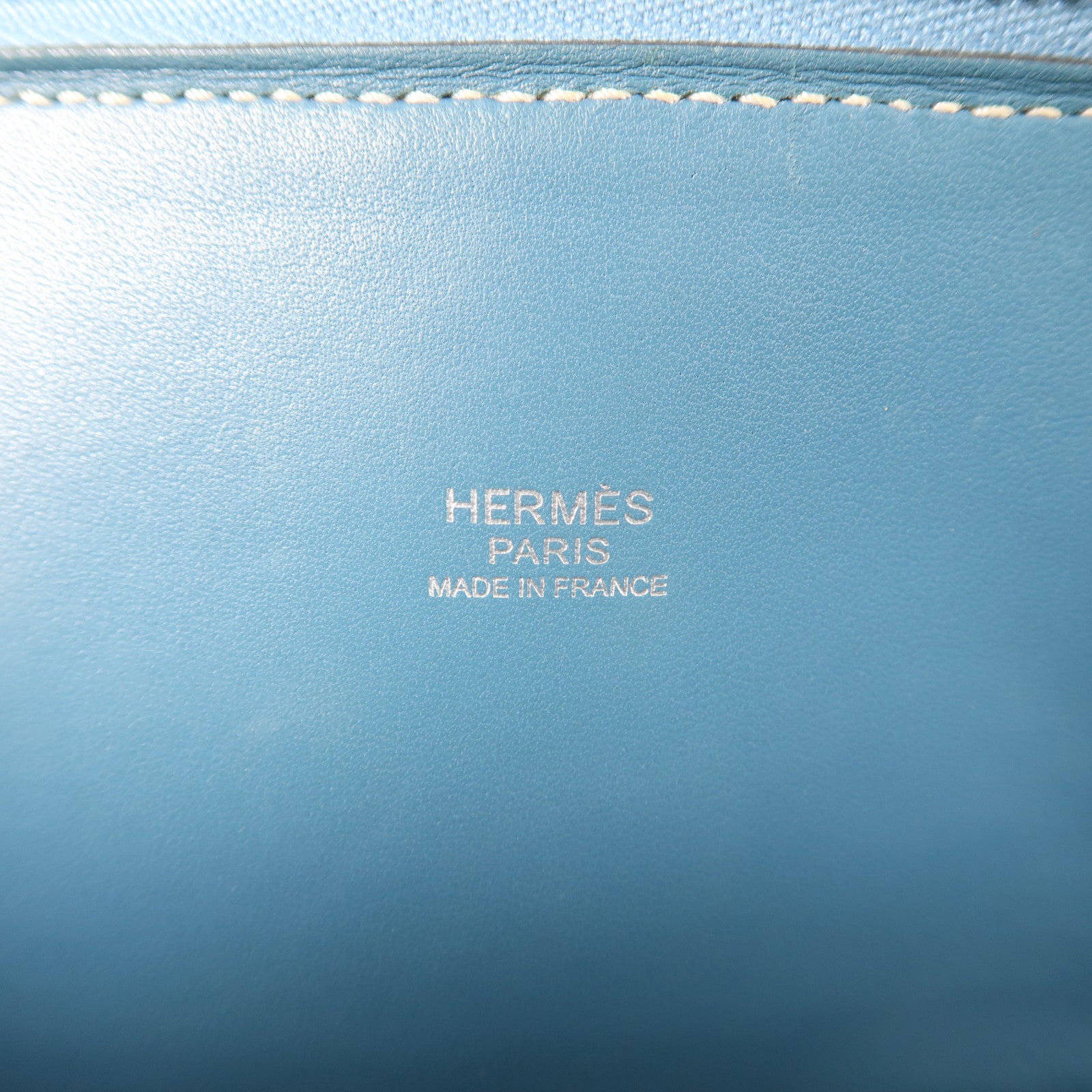 HERMES PHW Bolide 31 2 Way Shoulder Handbag Clemence Leather Bleu Jean