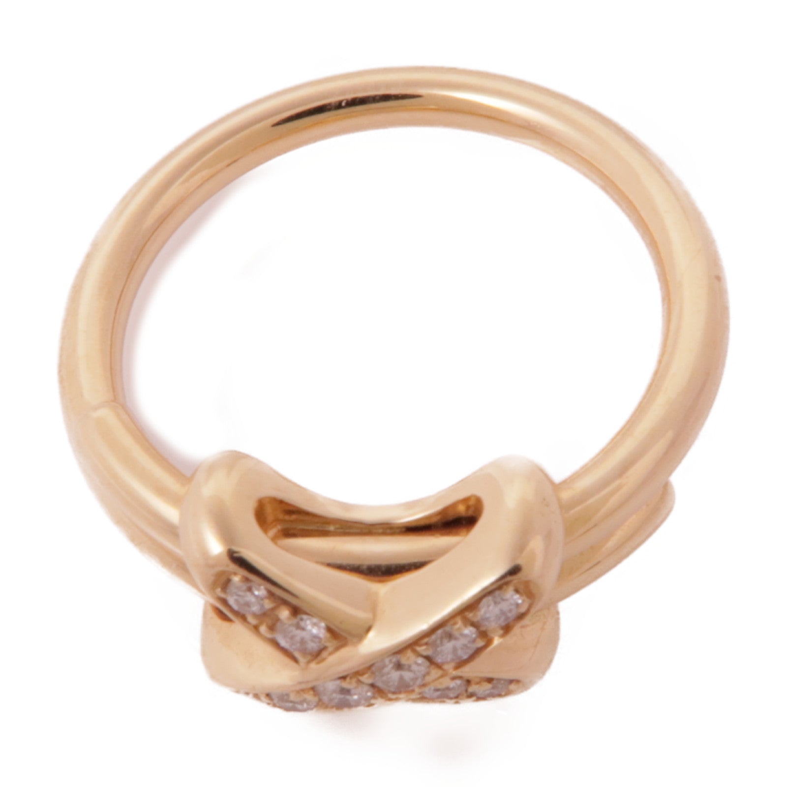 Chaumet 18K玫瑰金Diamond Ring鑽石戒指Chaumet#50/US#5