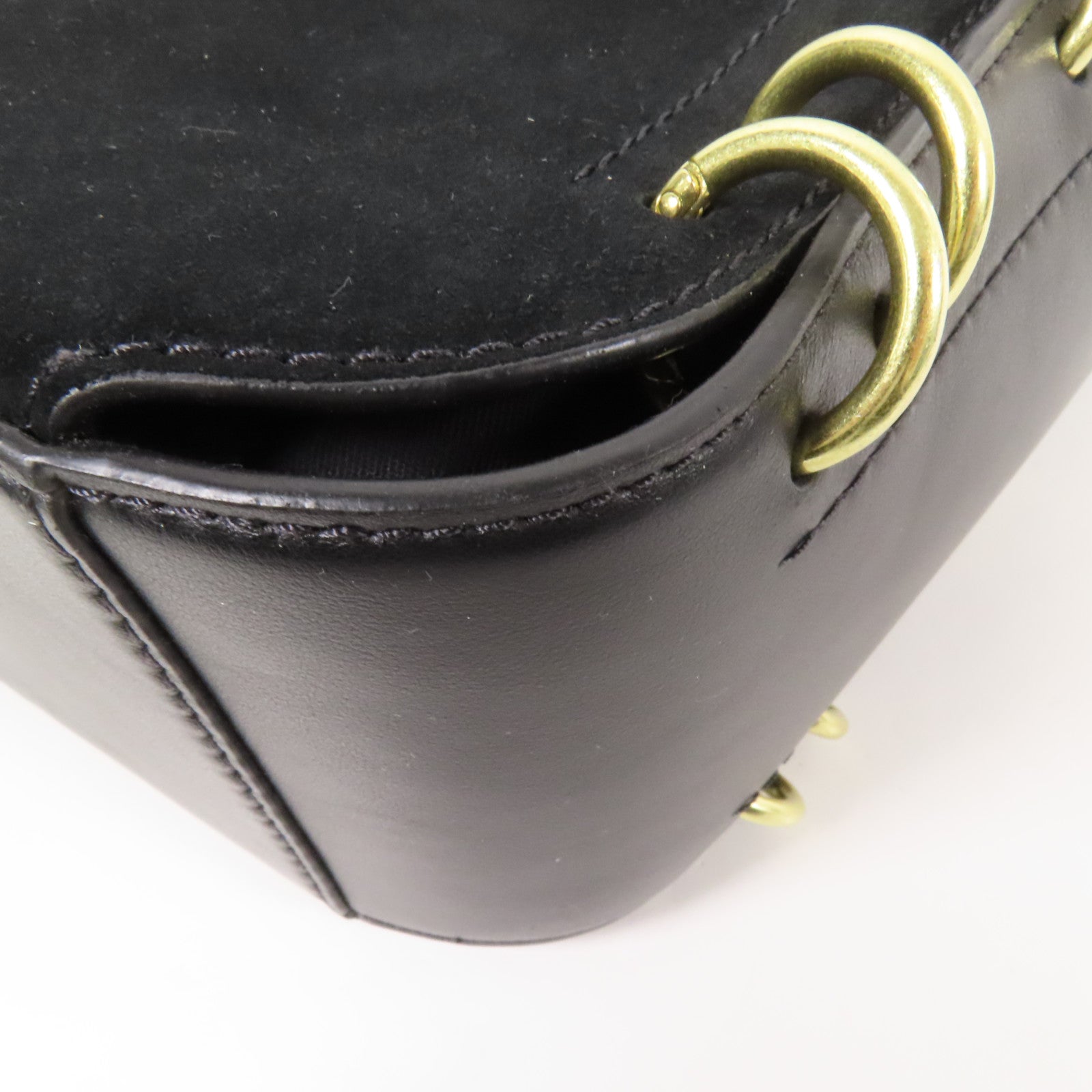 SEE BY CHLOE 牛皮皮革/麂皮皮革Shoulder Bag金扣肩背袋