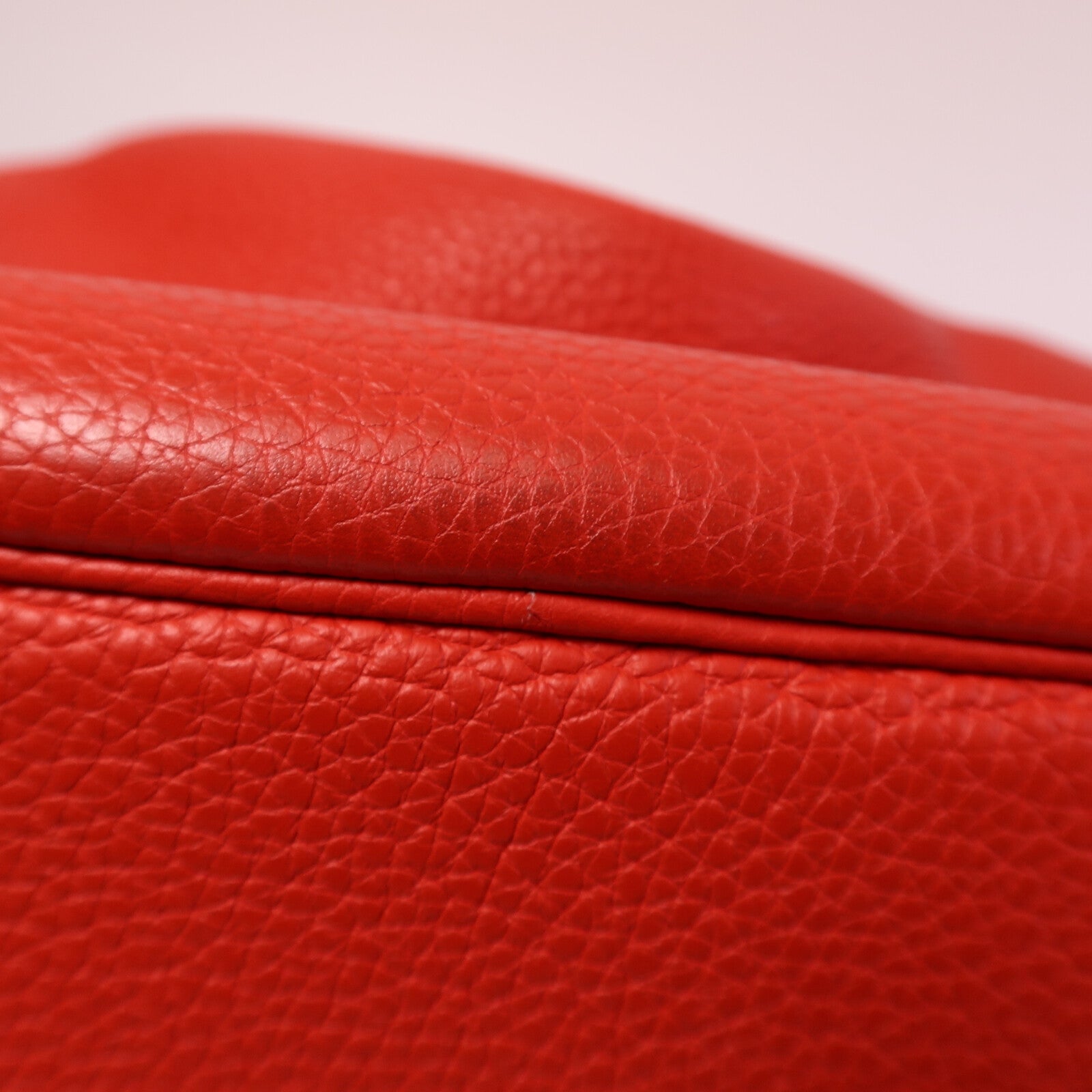 HERMES Clemence皮革Lindy 30肩背袋Rouge Tomate