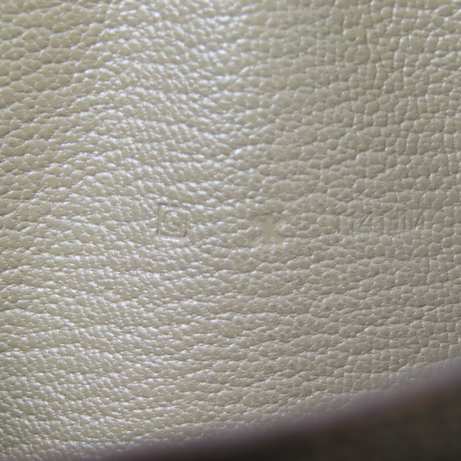 HERMES Chevre皮革Azap Wallet銀扣長錢包Etoupe