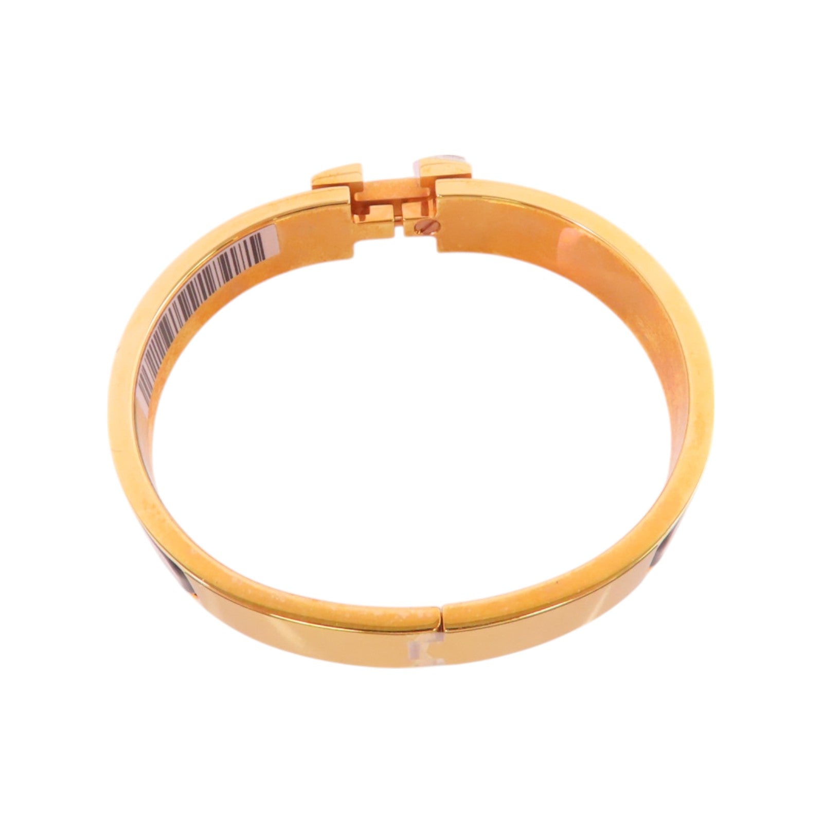 HERMES 琺瑯/金屬Clic H Bracelet金扣手鐲