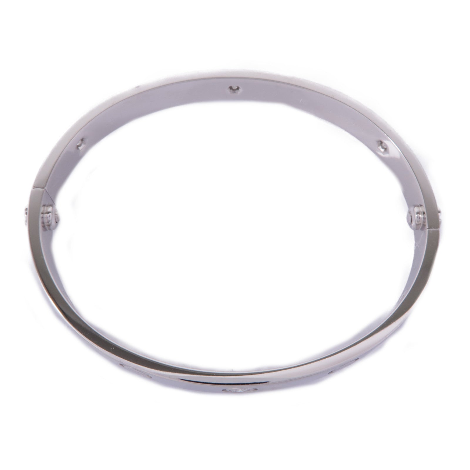 CARTIER 18K白金Love Bracelet 6P Diamond鑽石手鐲Cartier#16