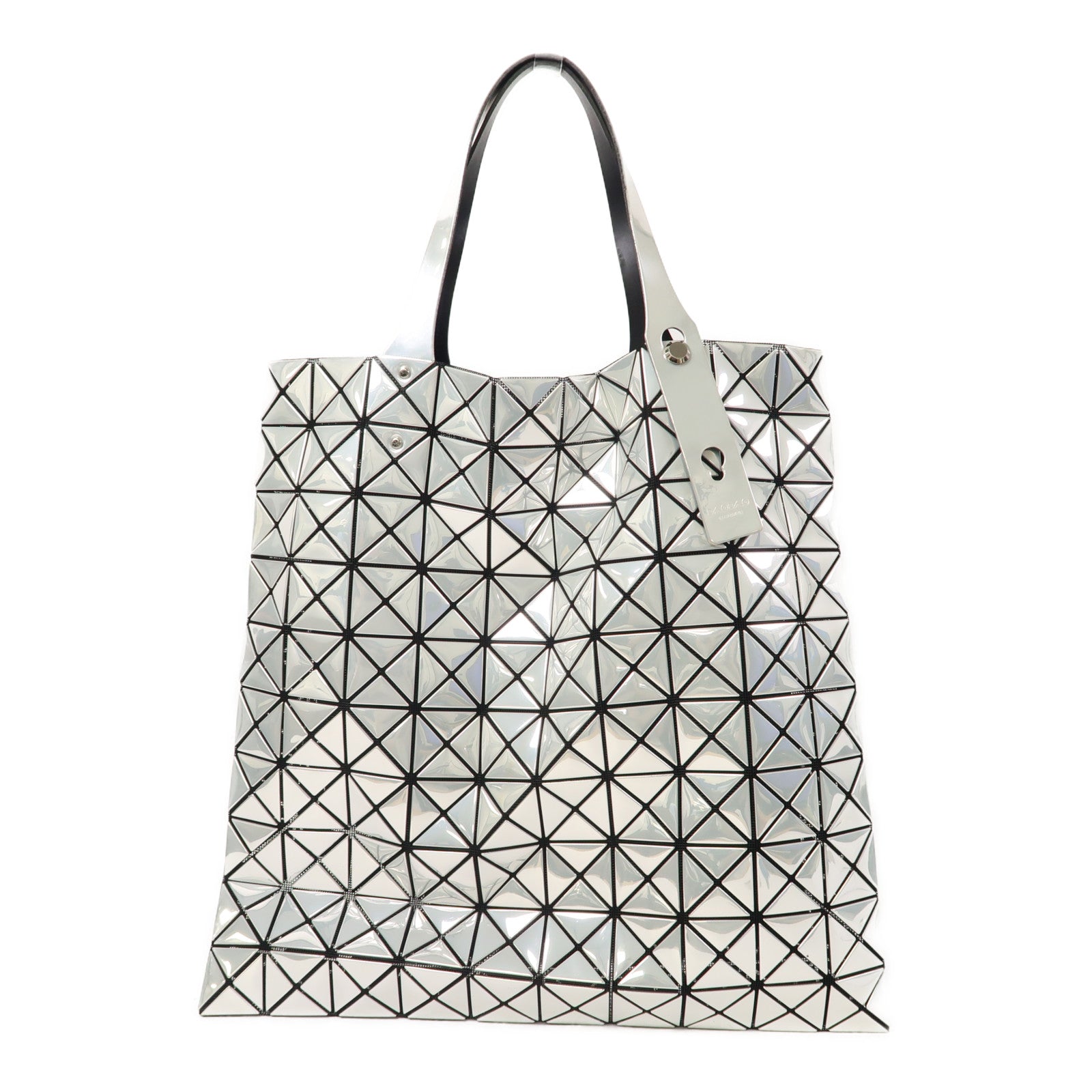 ISSEY MIYAKE PVC Bao Bao銀扣手挽袋銀色