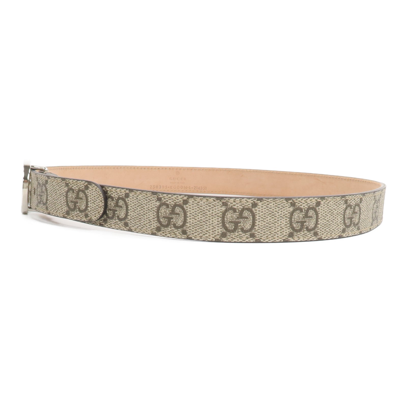 GUCCI 塗層帆布Belt 65cm皮帶