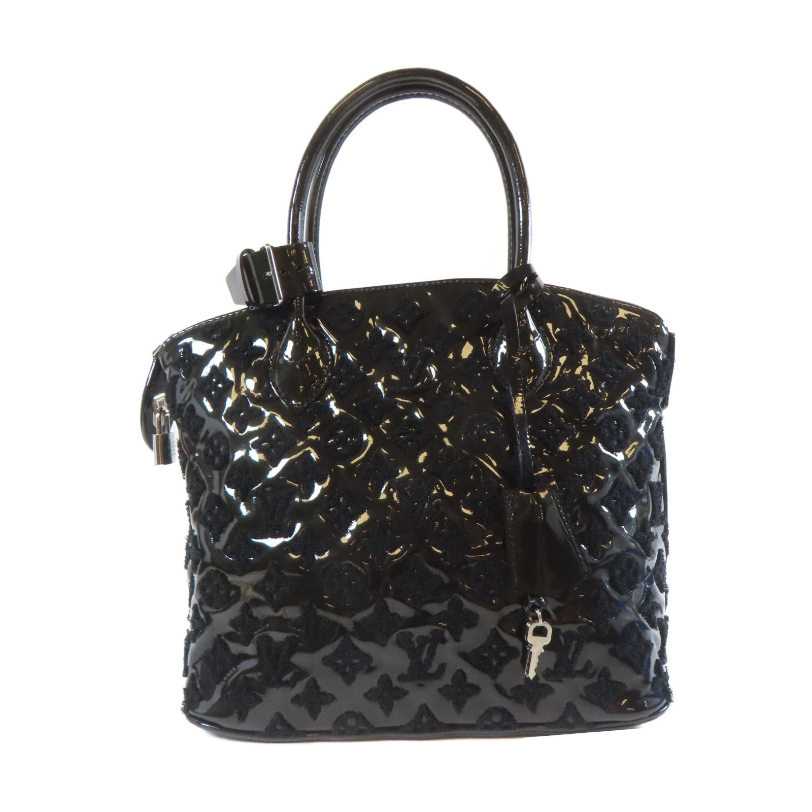 LOUIS VUITTON 【激減優惠】Monogram Fascination Lock It BB Bouclette銀扣手挽袋黑色