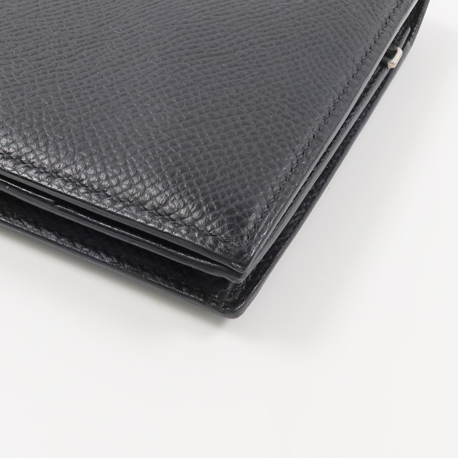 HERMES Epsom皮革Bearn Long Wallet長錢包Noir