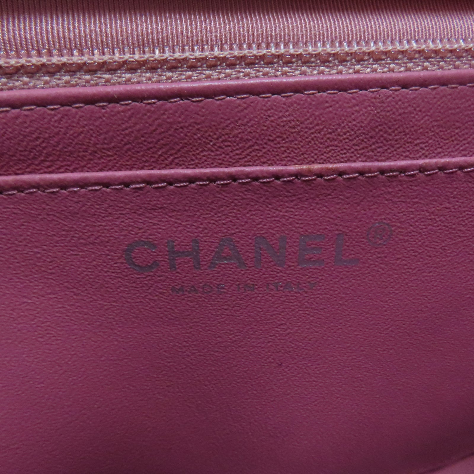 CHANEL **【激減優惠】菱格羊皮皮革Chain Shoulder鏈帶肩背袋粉紅色