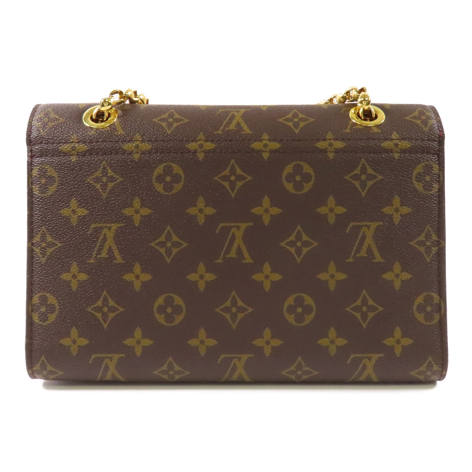 LOUIS VUITTON Monogram Victoire金扣鏈帶肩背袋