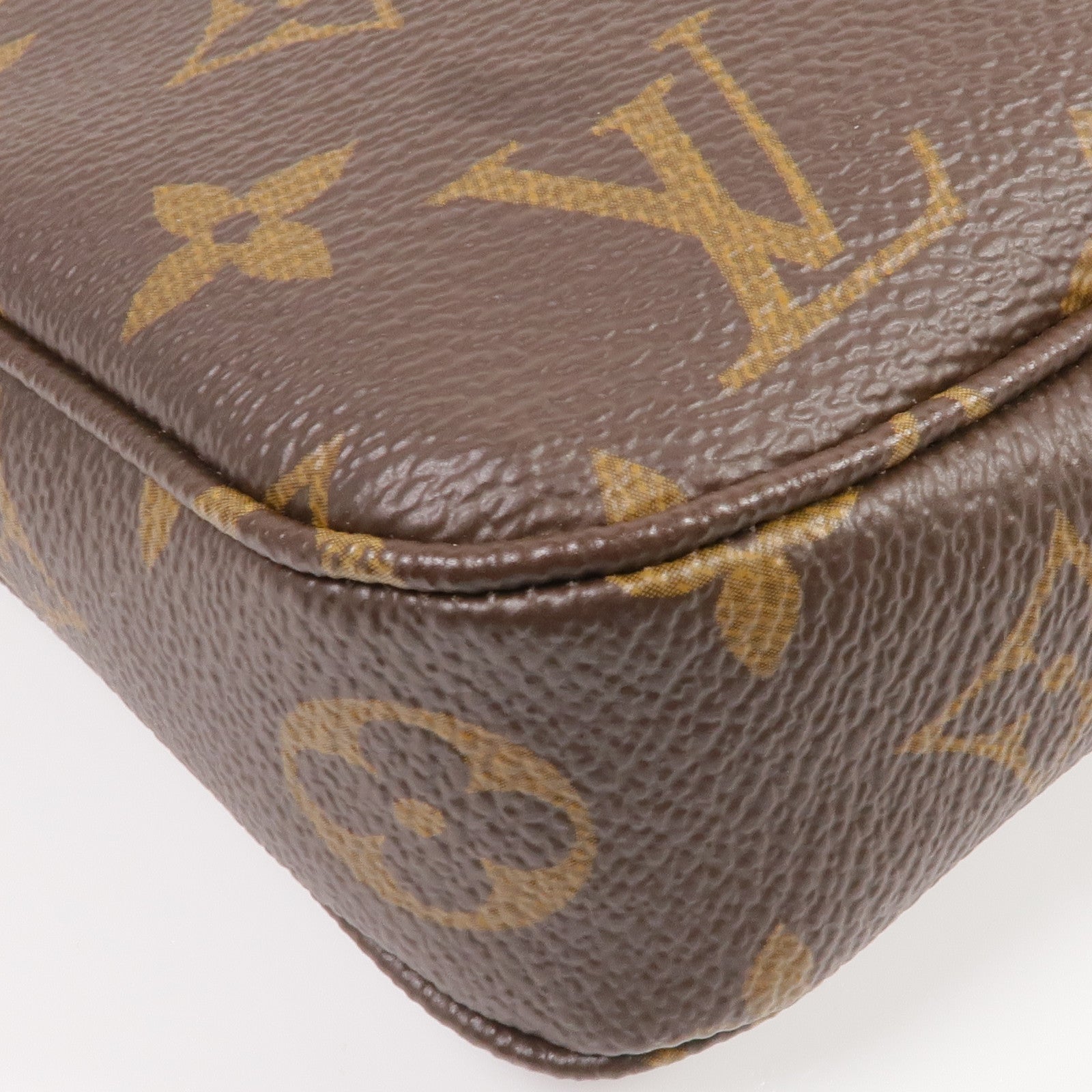 LOUIS VUITTON Monogram Pochette Accessoires金扣手挽肩背兩用袋
