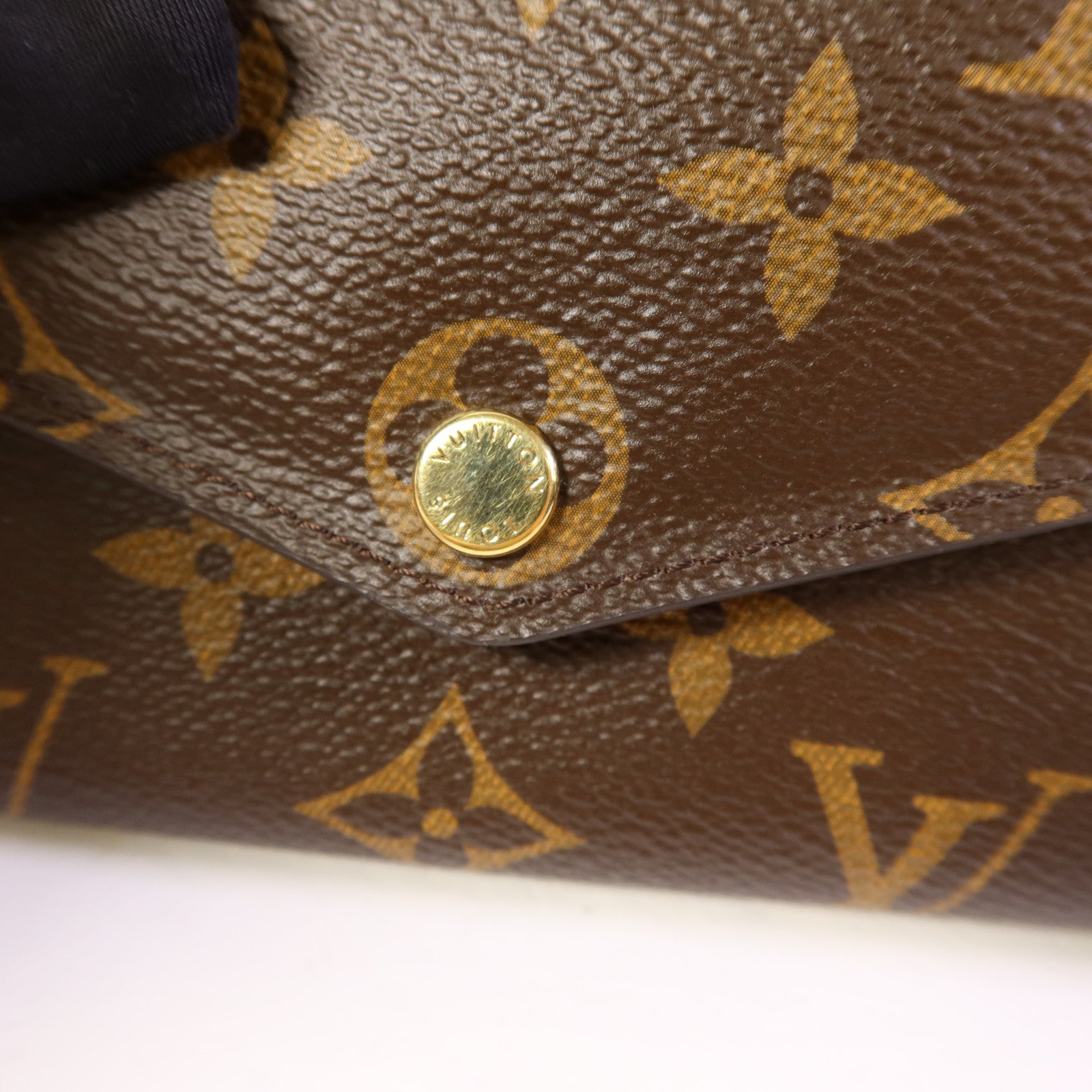 LOUIS VUITTON Monogram Sarah金扣長錢包