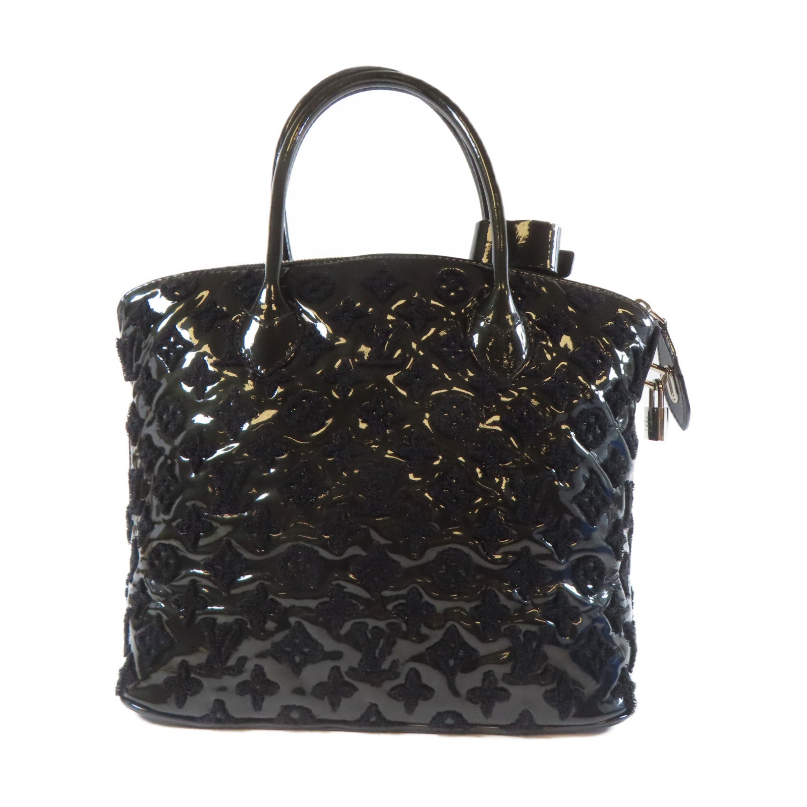 LOUIS VUITTON 【激減優惠】Monogram Fascination Lock It BB Bouclette銀扣手挽袋黑色