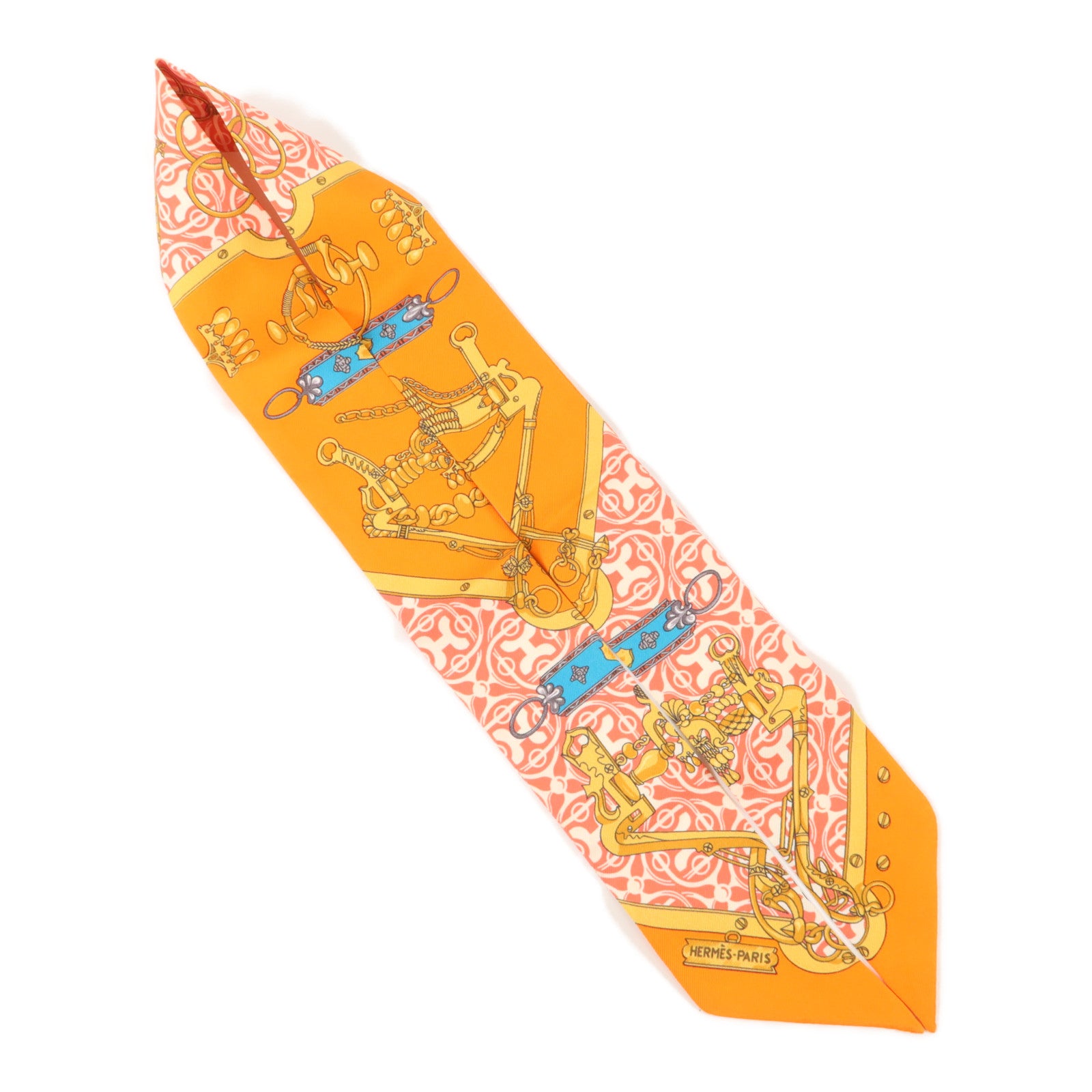 HERMES 絲質Twilly絲巾