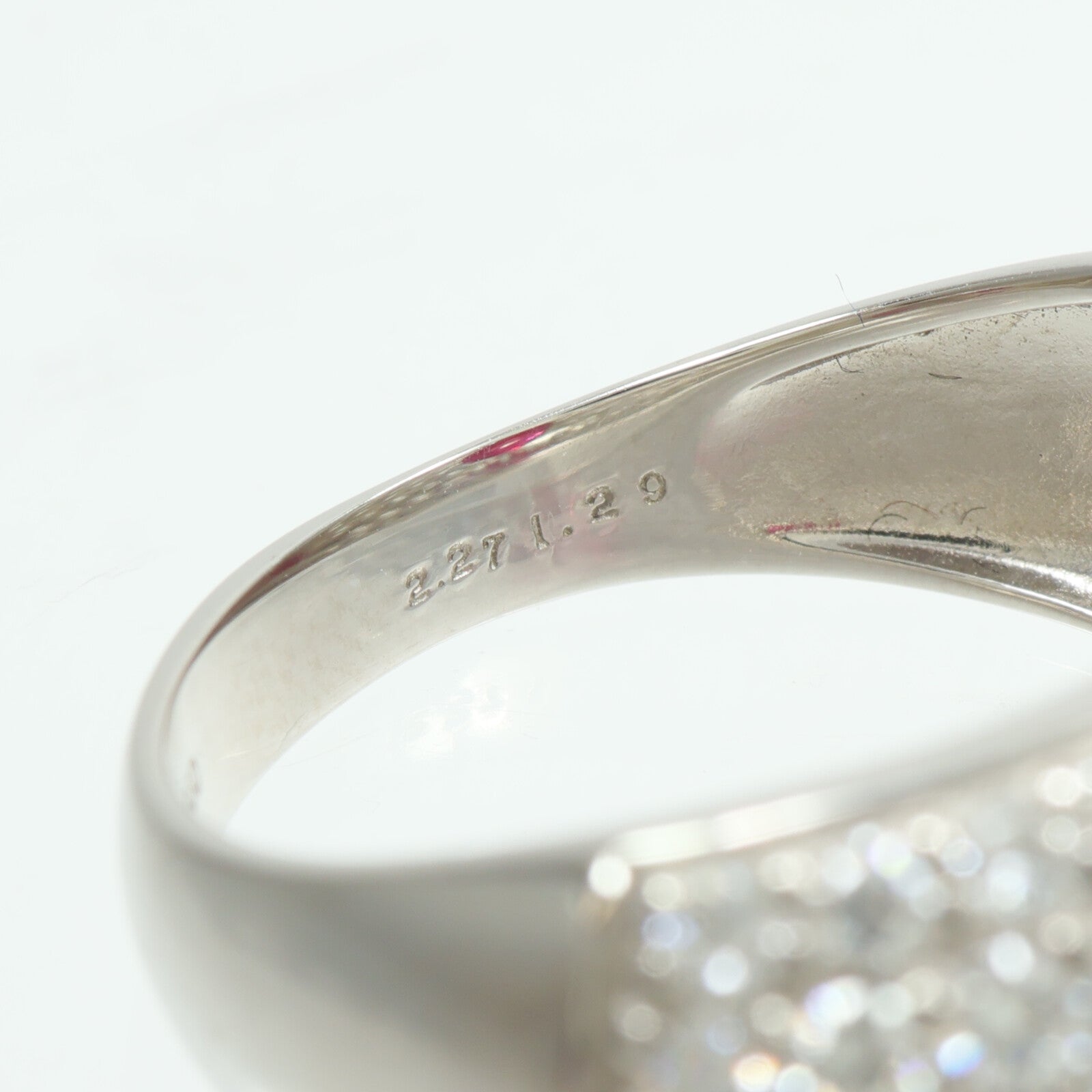 JEWELRY PT950鉑金Ruby Dimond Ring紅寶石/鑽石戒指