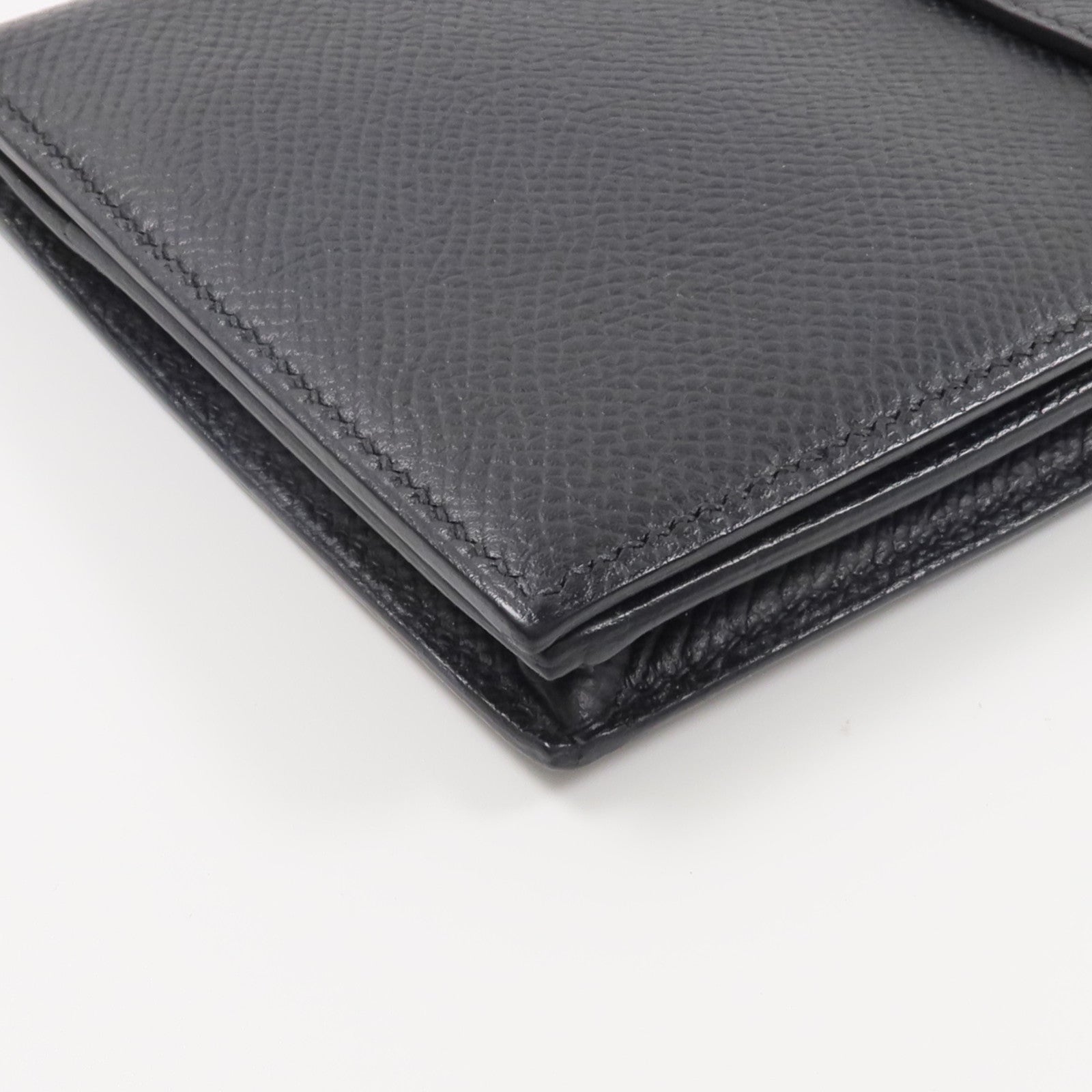 HERMES Epsom皮革Bearn Long Wallet長錢包Noir