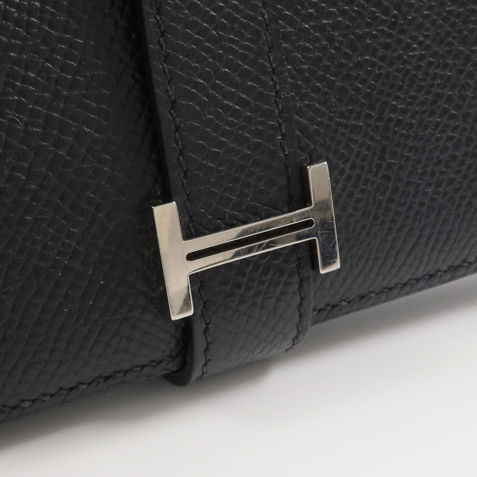 HERMES Epsom皮革Bearn Long Wallet長錢包Noir