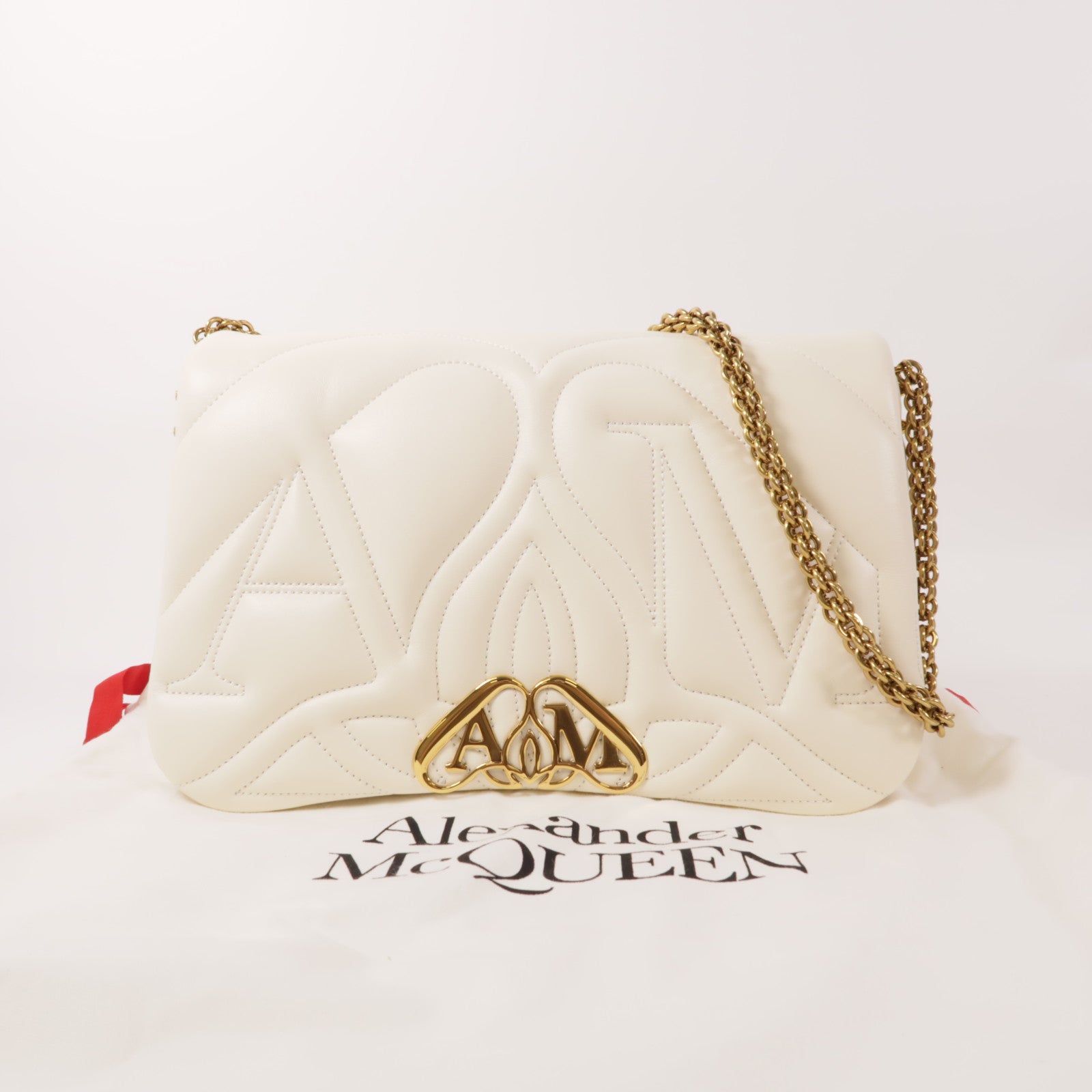SELECTION GHW Shoulder Bag 7557031BLE19210 Lambskin Leather White