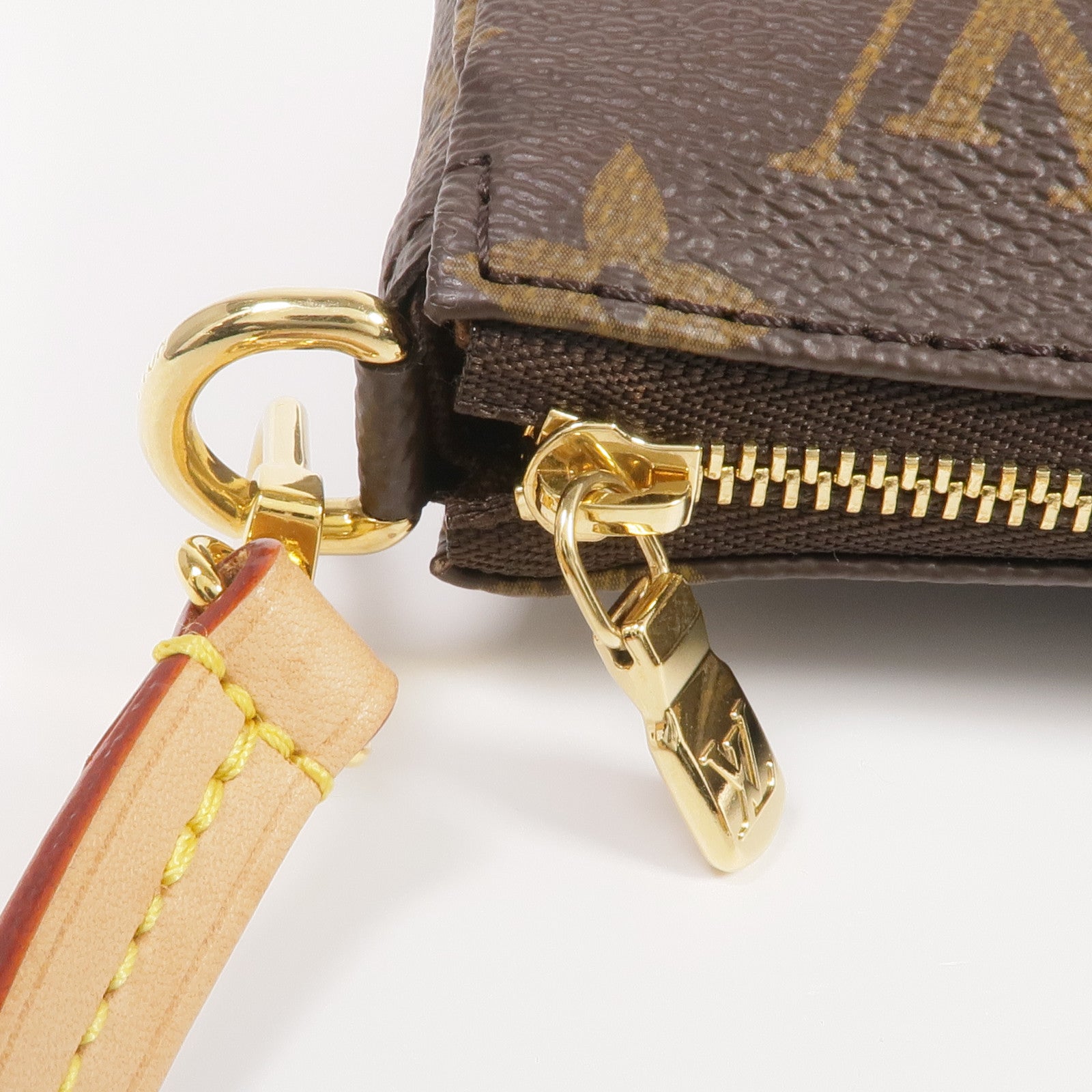 LOUIS VUITTON Monogram Pochette Accessoires金扣手挽肩背兩用袋