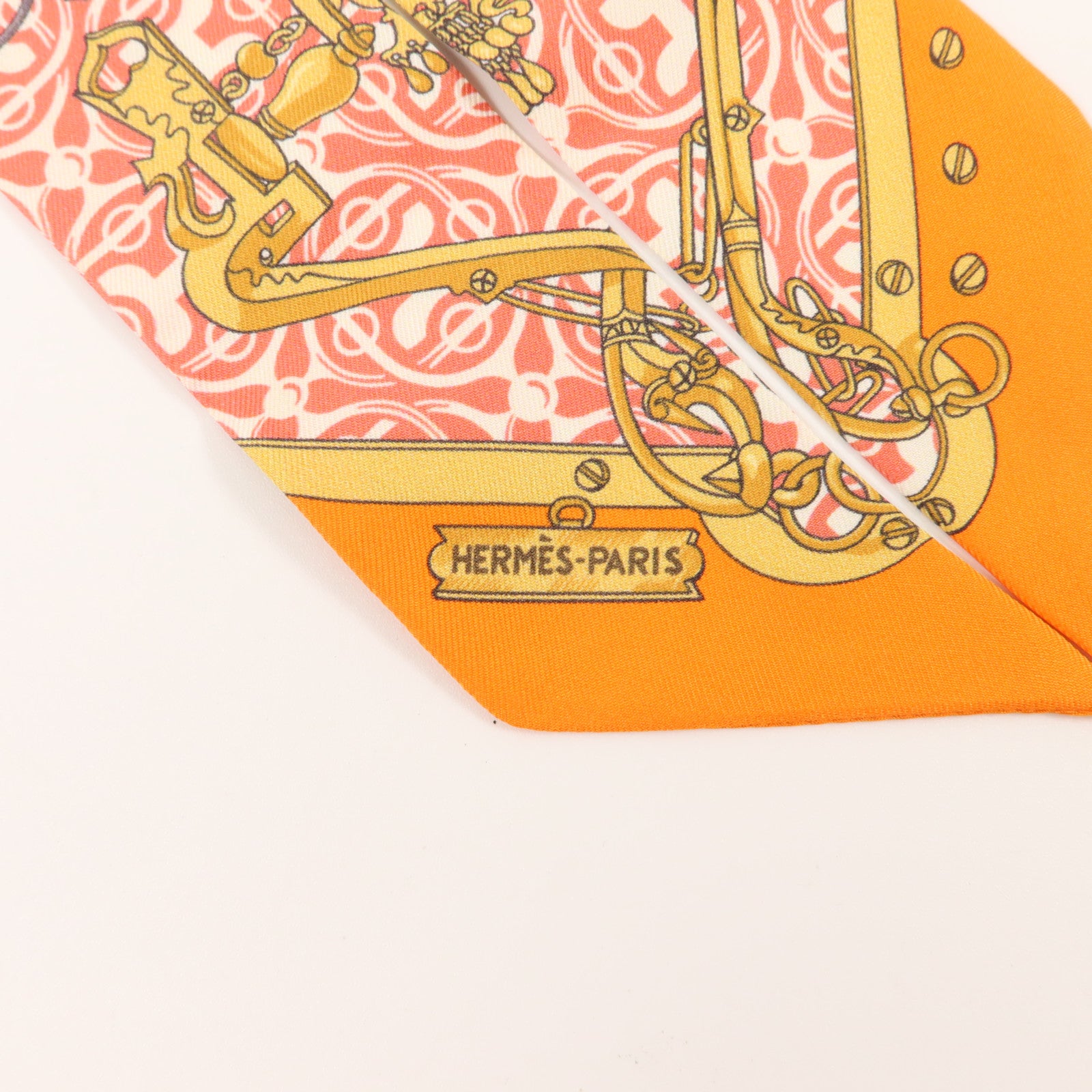 HERMES 絲質Twilly絲巾