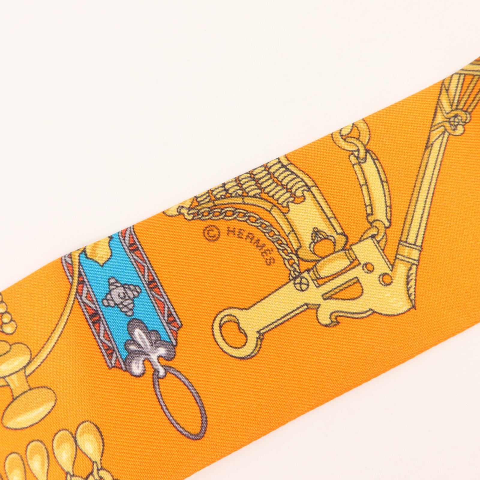 HERMES 絲質Twilly絲巾