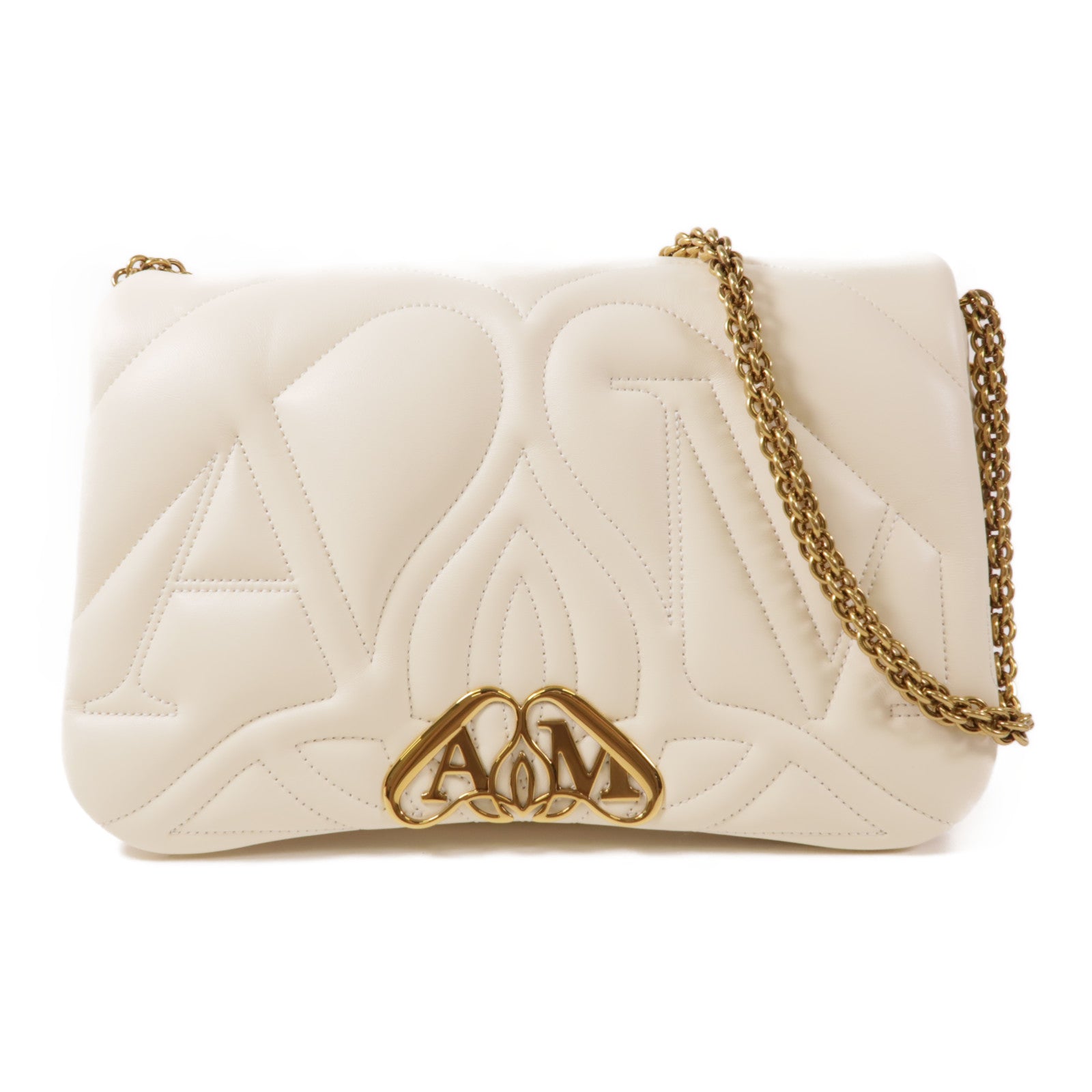 SELECTION GHW Shoulder Bag 7557031BLE19210 Lambskin Leather White