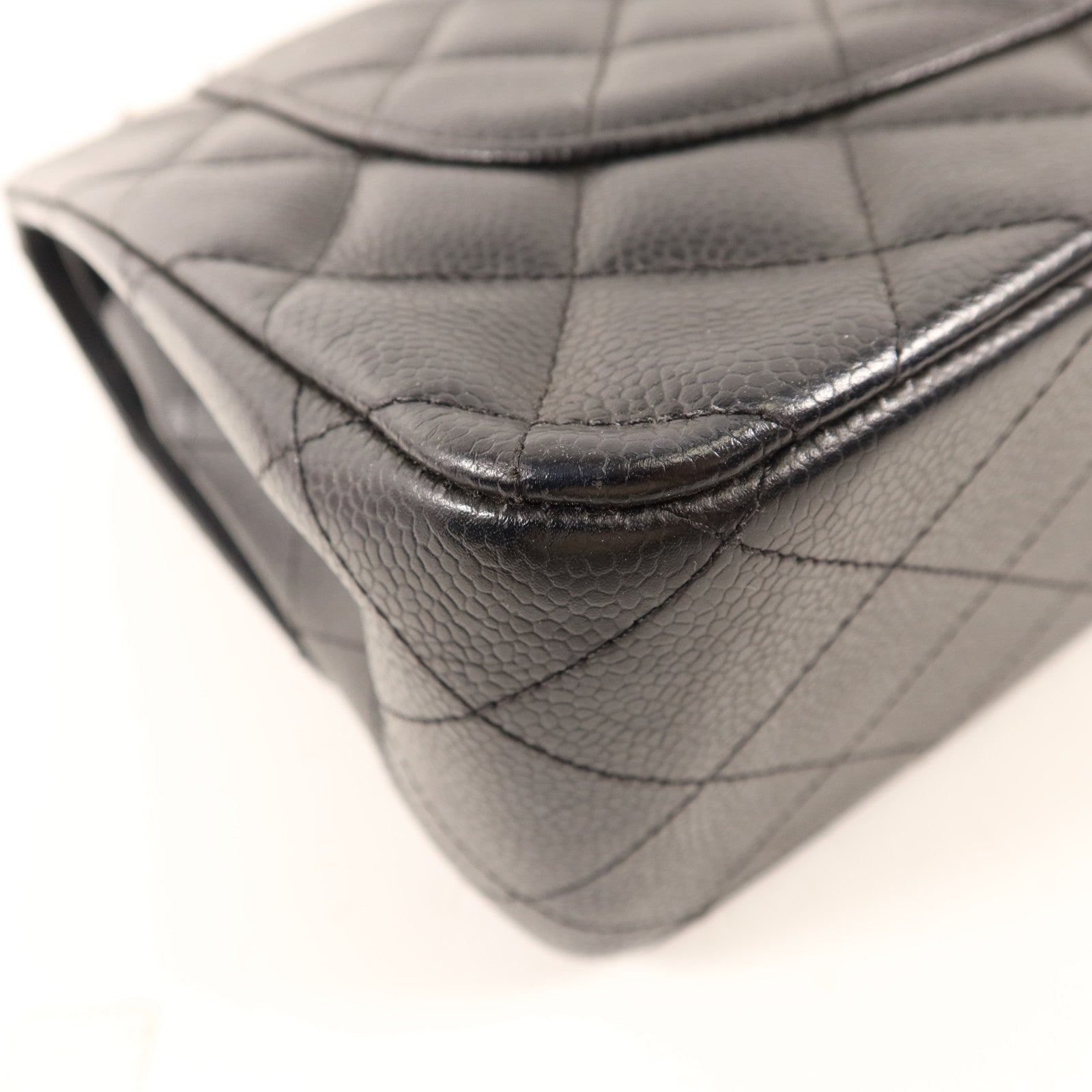 CHANEL 牛皮皮革Large Classic金扣鏈帶肩背袋