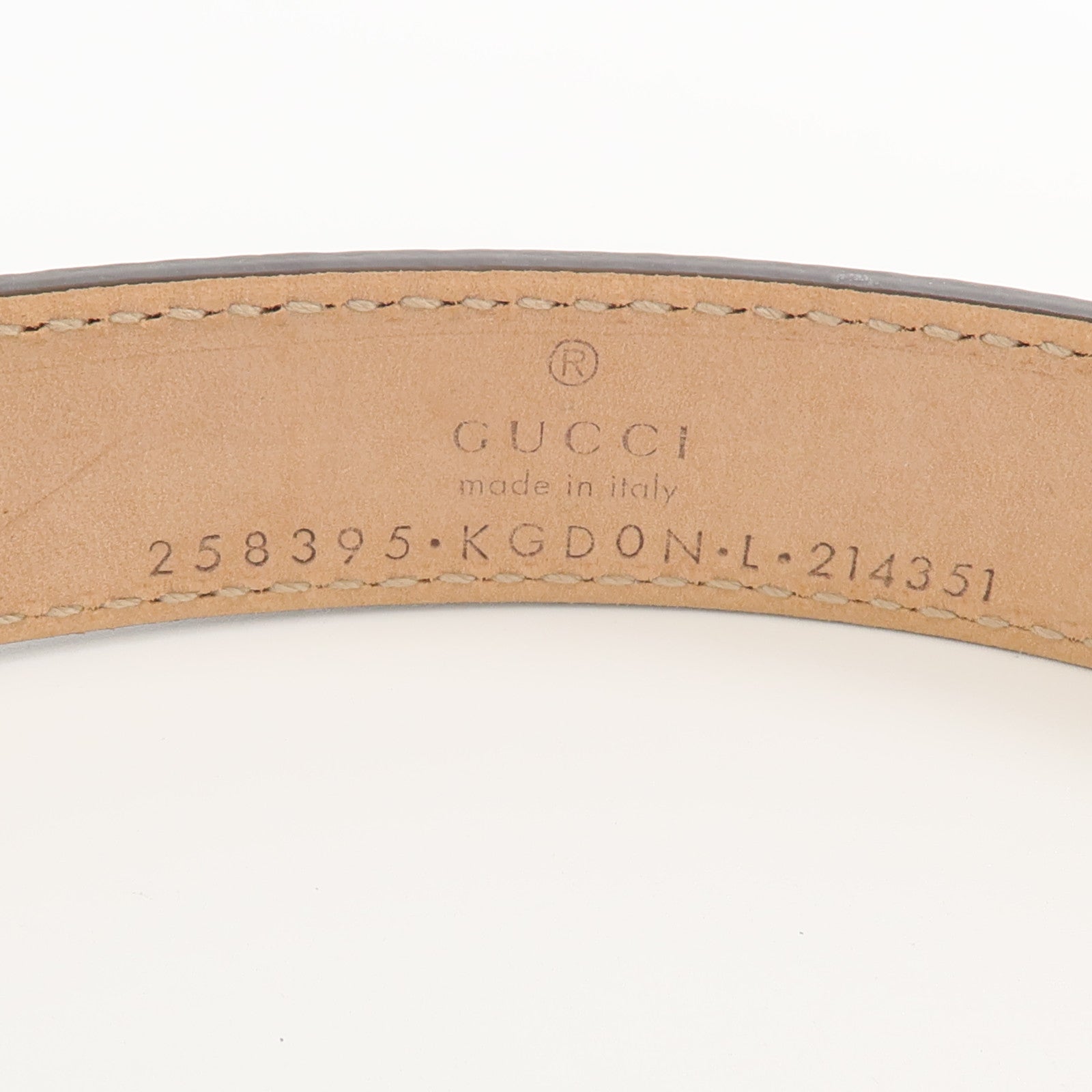 GUCCI 塗層帆布Belt 65cm皮帶