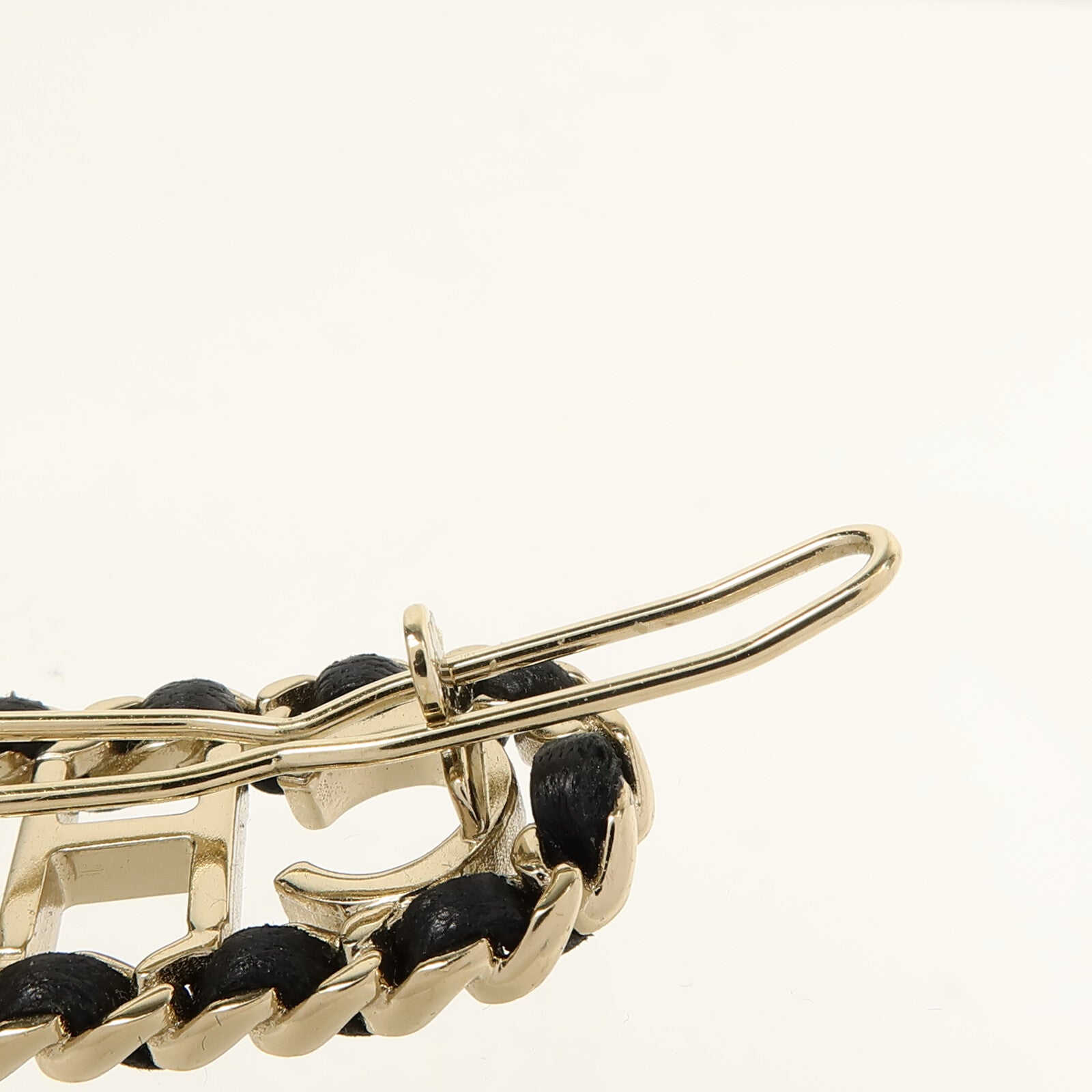 CHANEL 金屬/牛皮皮革Hair Chip髮夾