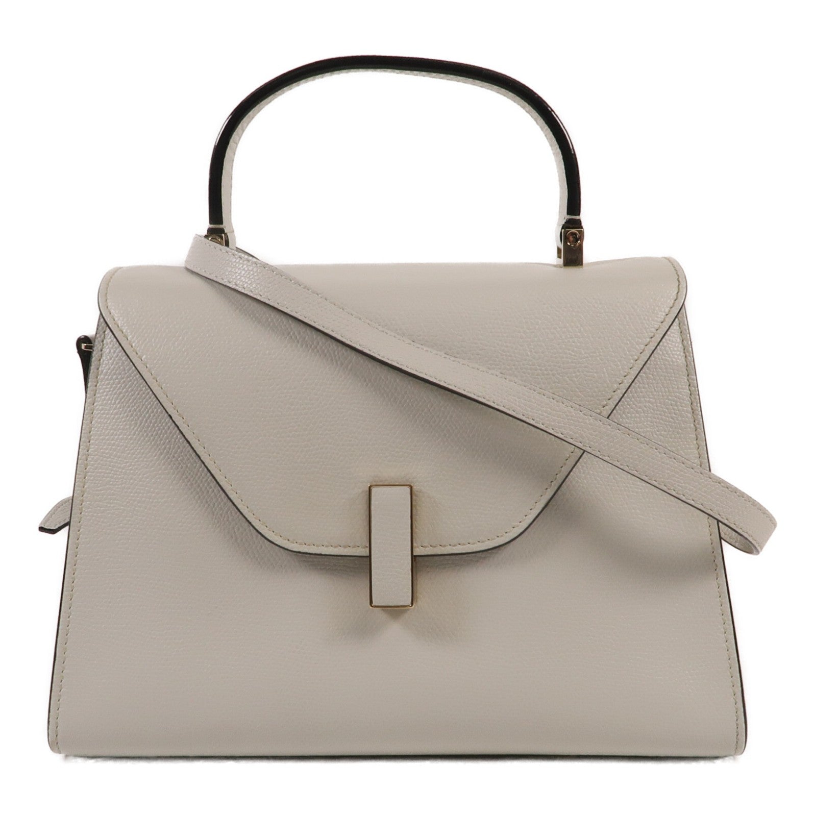 SELECTION 牛皮皮革Vakexlra Inside Top Handle金扣手挽肩背兩用袋